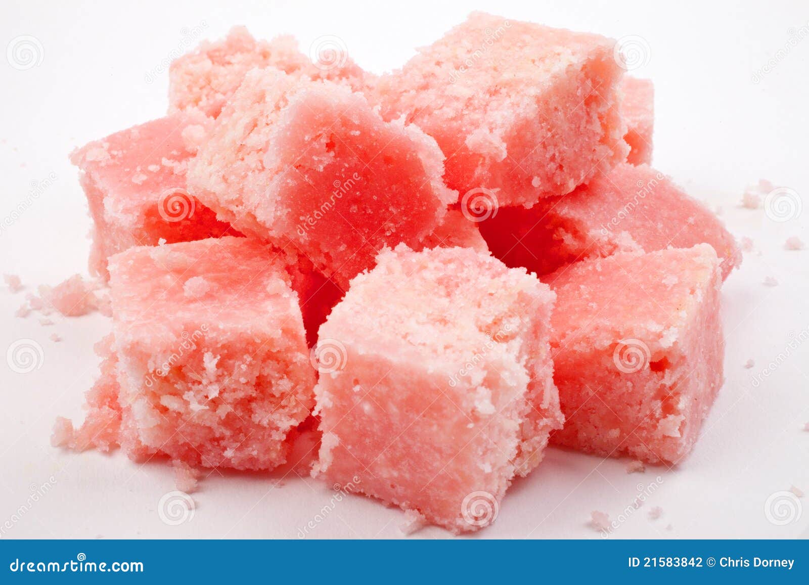 Pink Coconut Ice stock photo. Image of sweets, party 21583842
