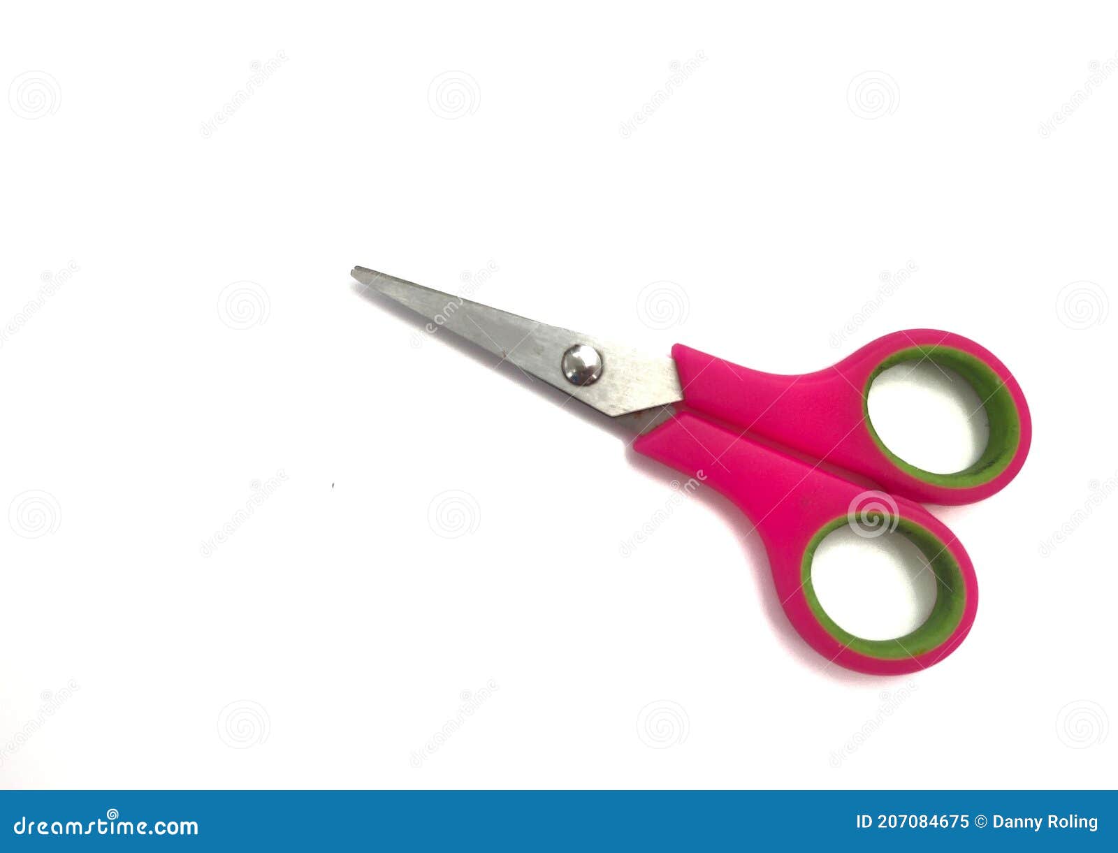 Pink Color Scissors on White Background Stock Image Image of wing