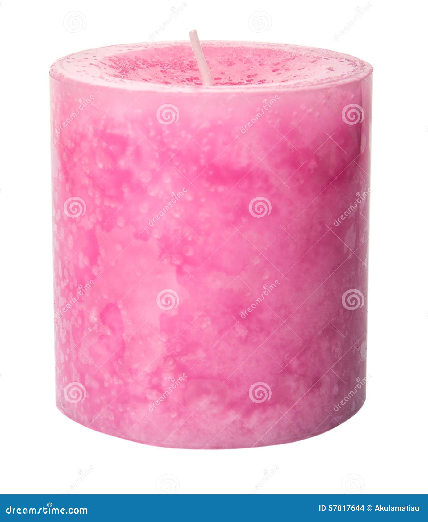 Pink Colored Aromatic Candle II Stock Photo Image of pillar, isolated