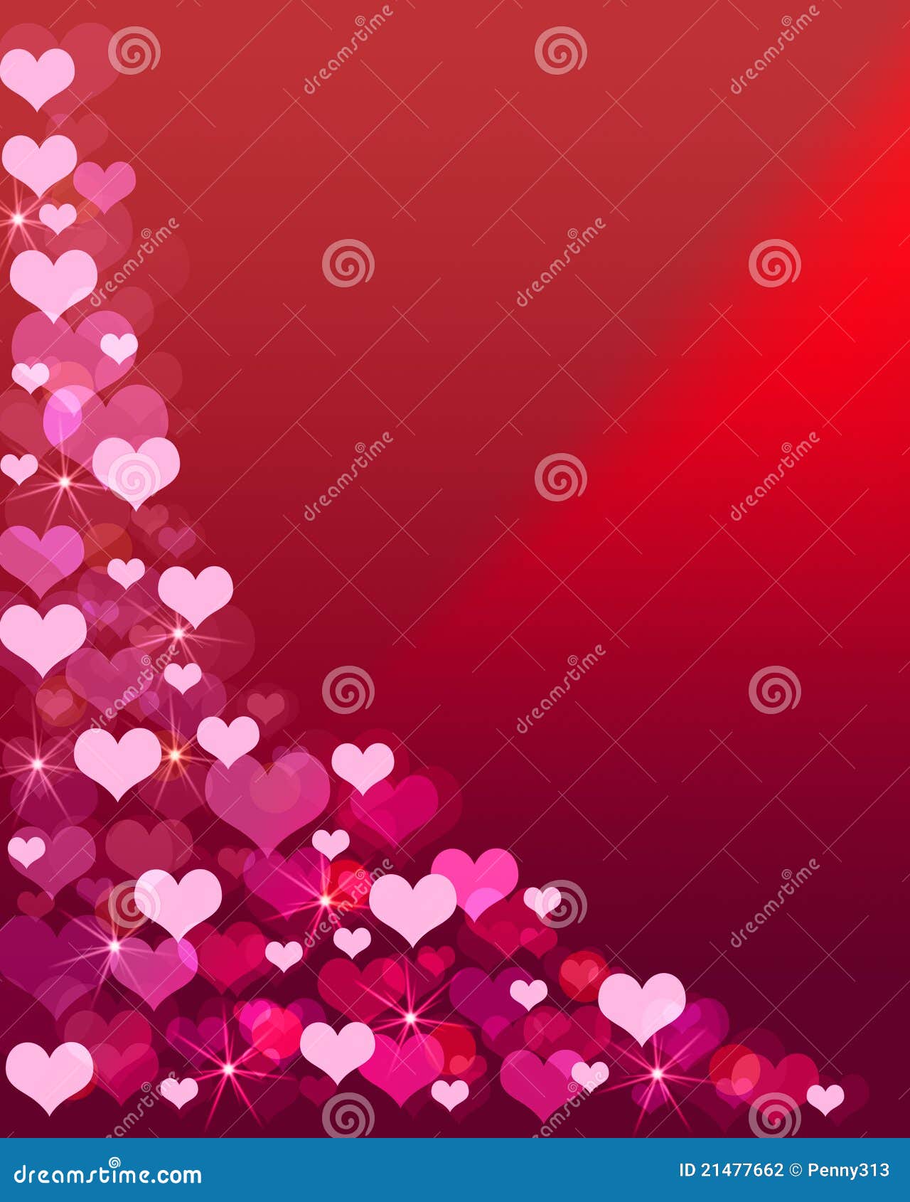 Pink Colour Heart Background Stock Illustration Illustration of kind