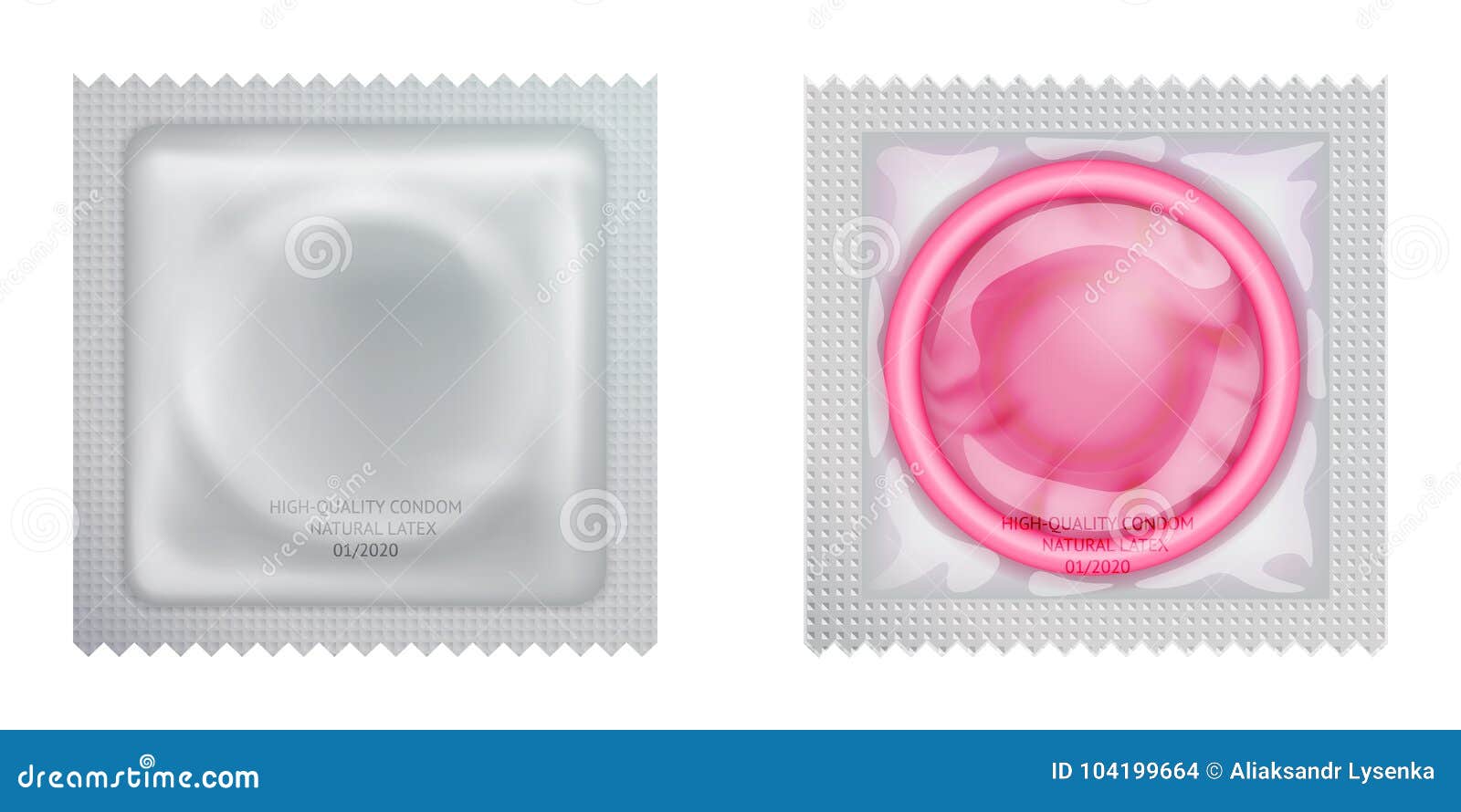 Download Packaging With A Condom. Set Of Latex Condoms In Package ...