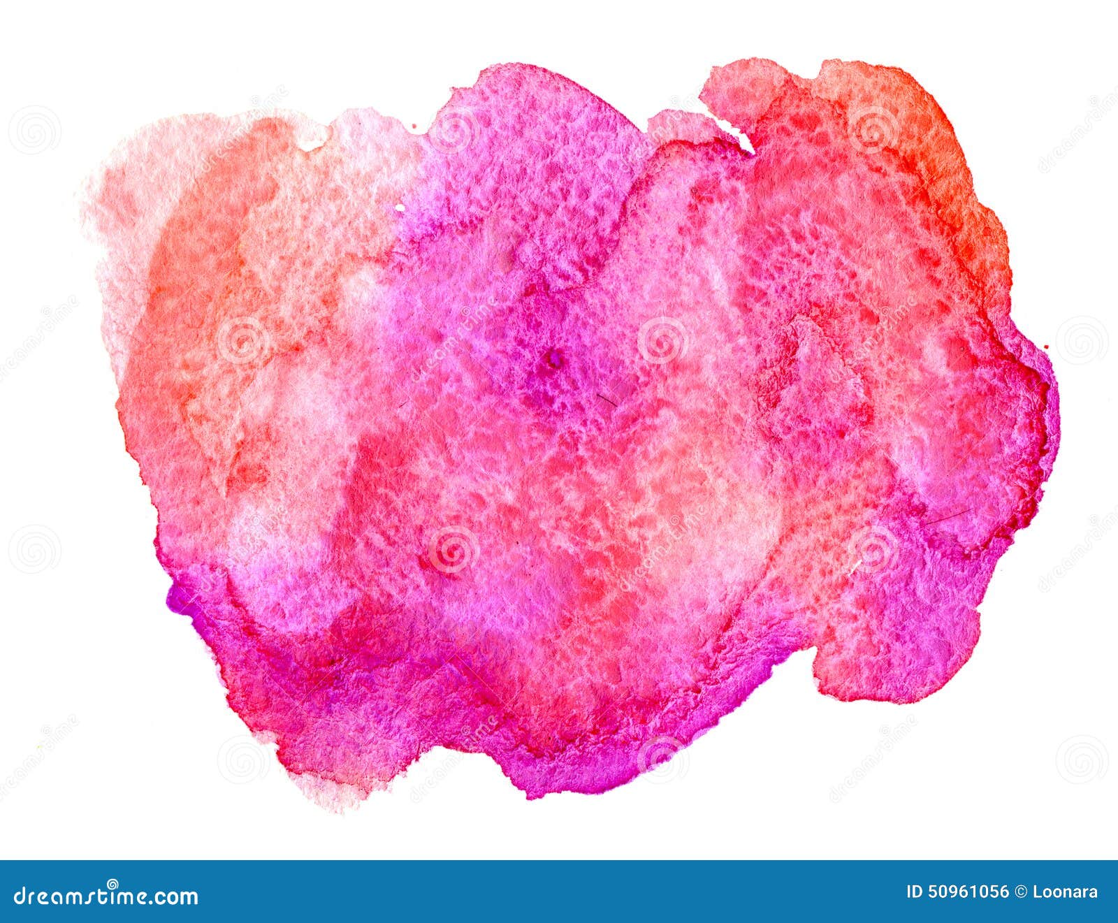 Pink and coral watercolor stock photo. Image of drawing ...
