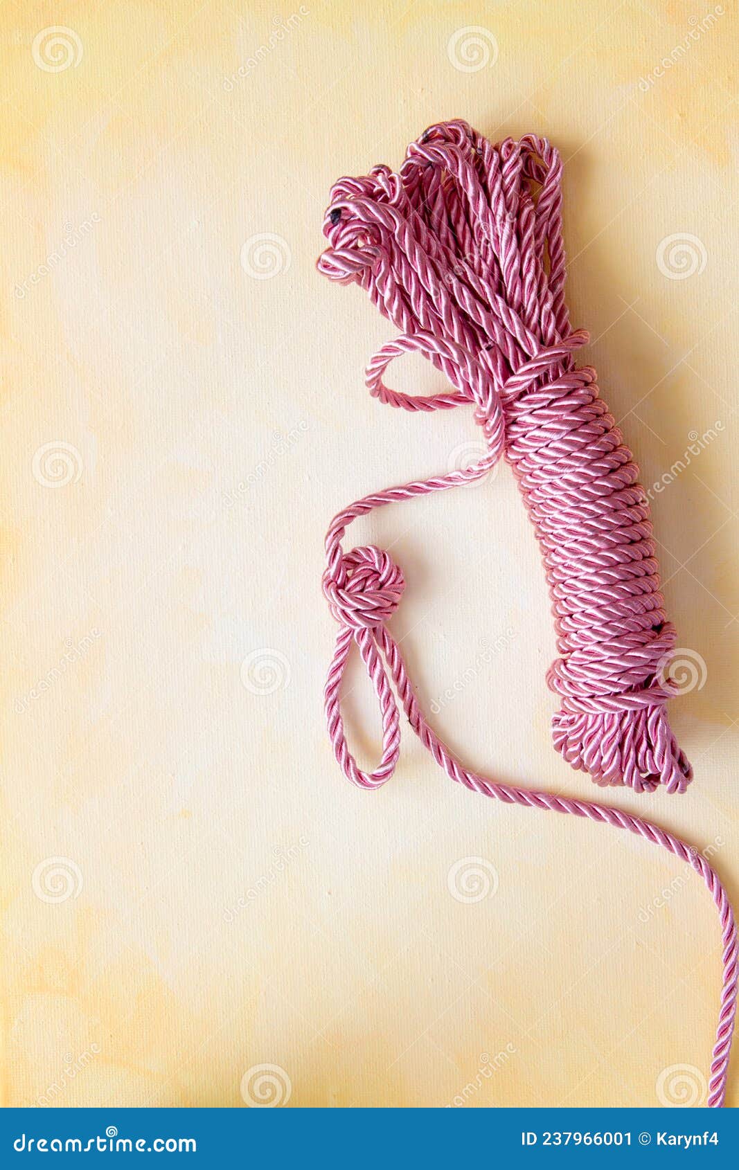 Unraveling Rope Isolated On White Background Stock Photo