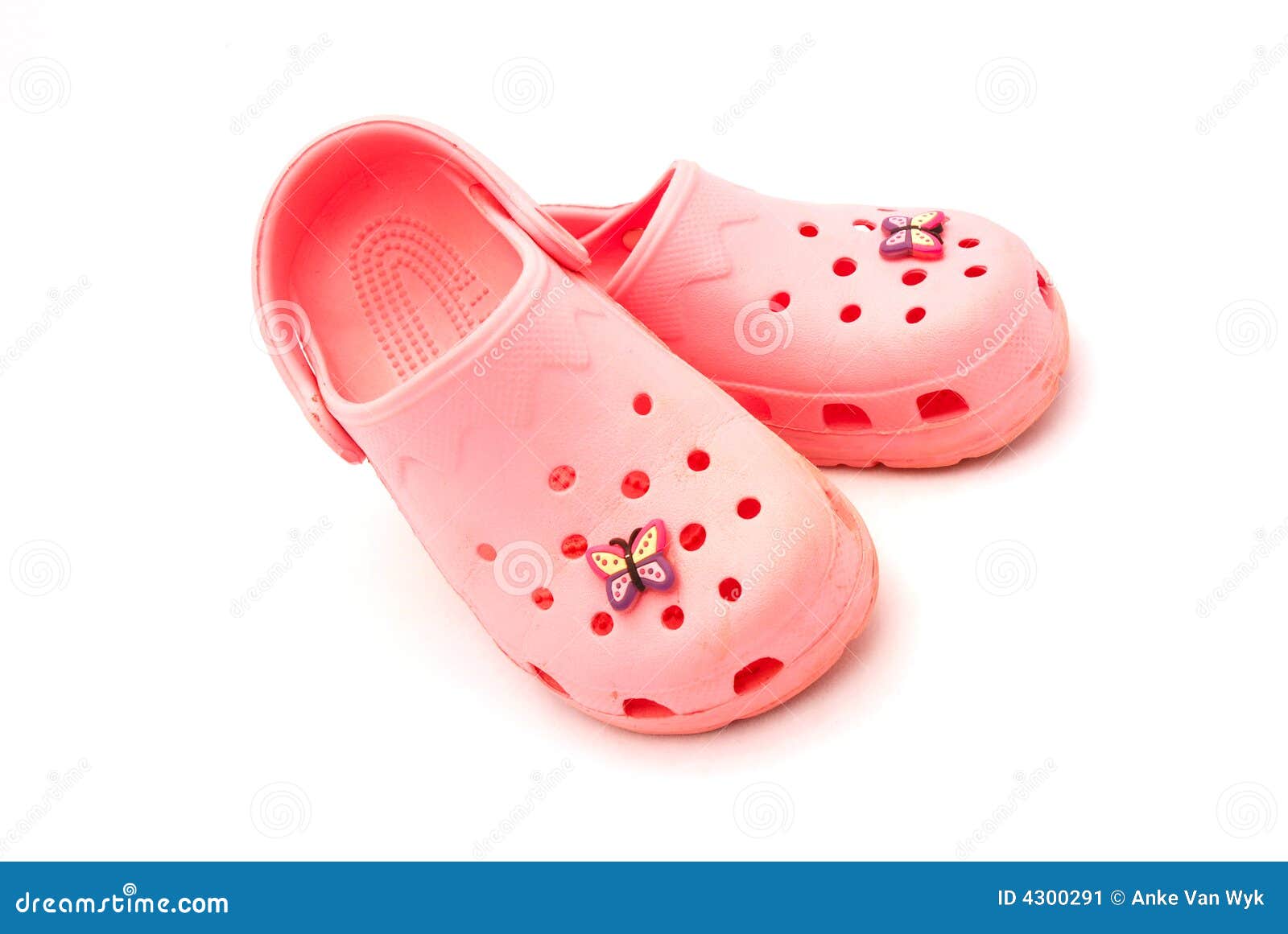 Pink crocks stock image. Image of isolated, casual, young - 4300291