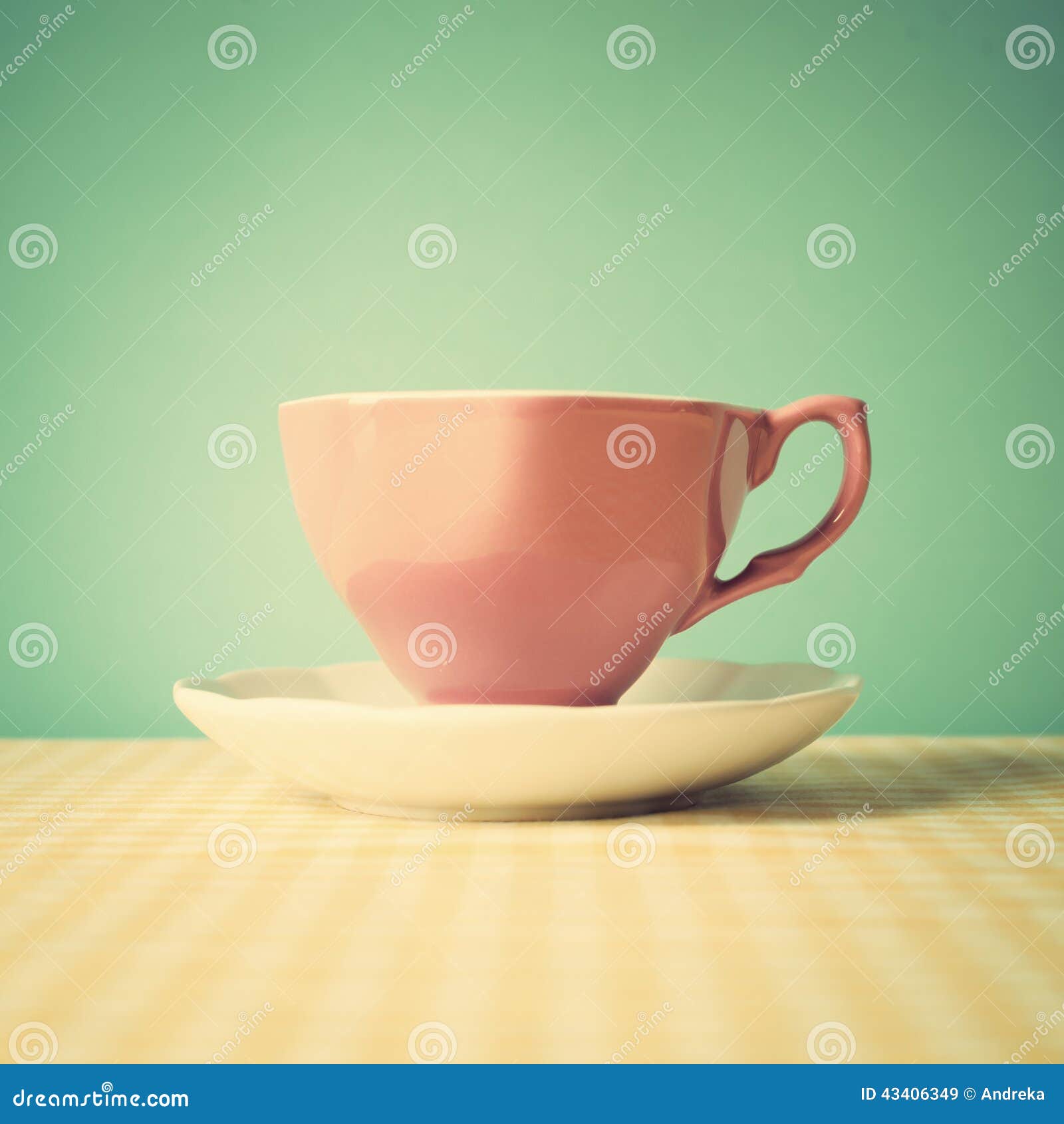 Pink cup stock image. Image of autumn, retro, fashion 43406349