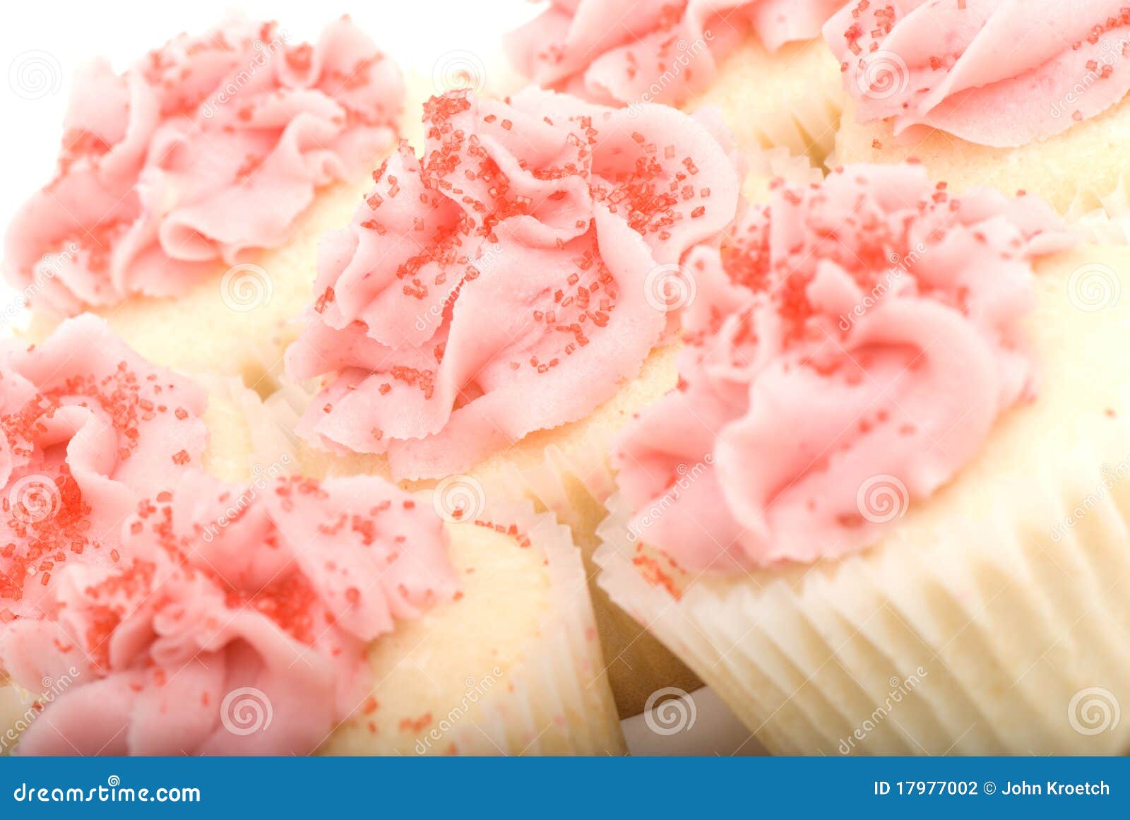 Pink Cupcakes with Sprinkles Stock Photo Image of sweet, cupcakes