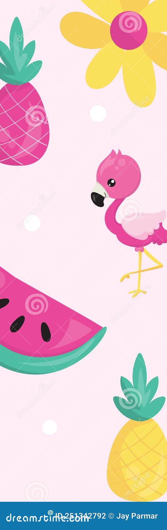 Pink Cute Cool Bookmark stock illustration. Illustration of logo