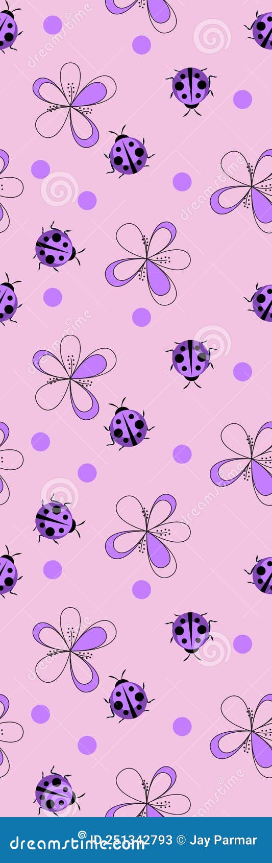 Pink cute cool bookmark stock illustration. Illustration of font