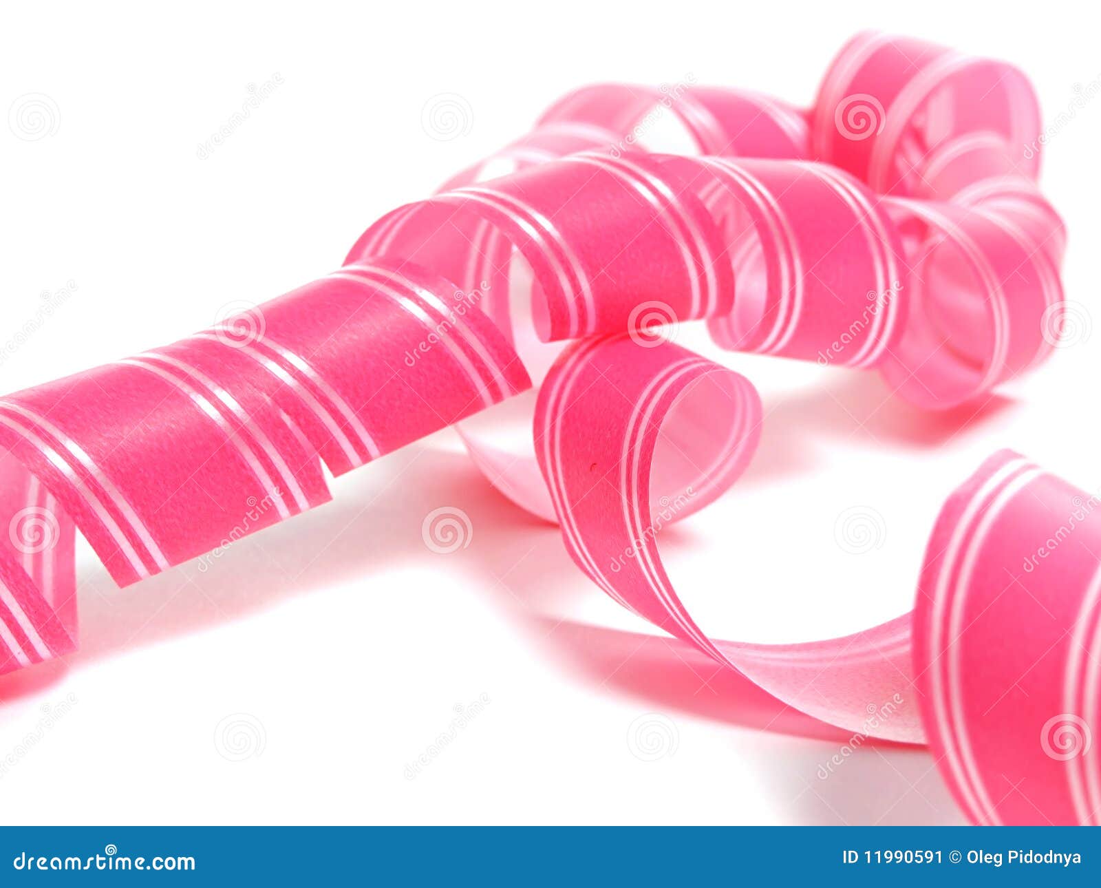 Pink decorative bow stock image. Image of christmas, party 11990591