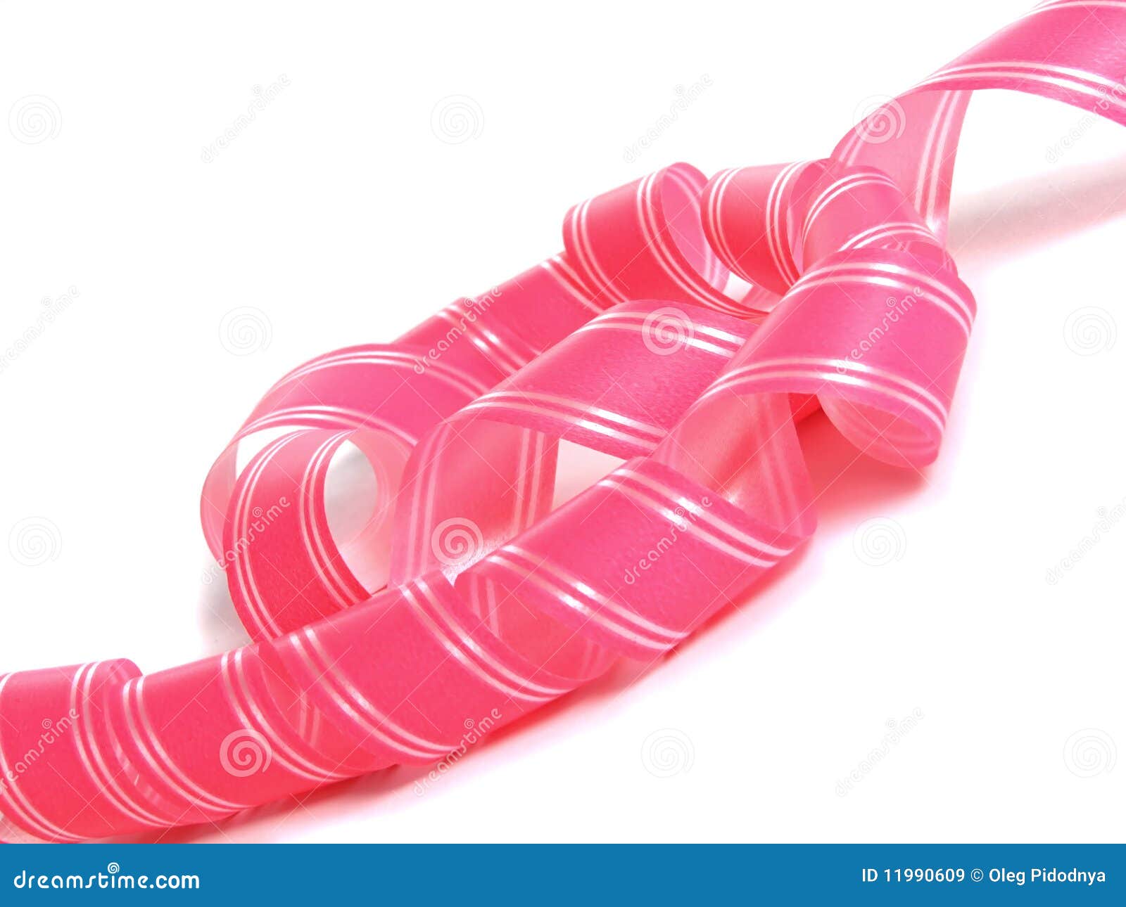 Pink decorative bow stock image. Image of merry, pink 11990609