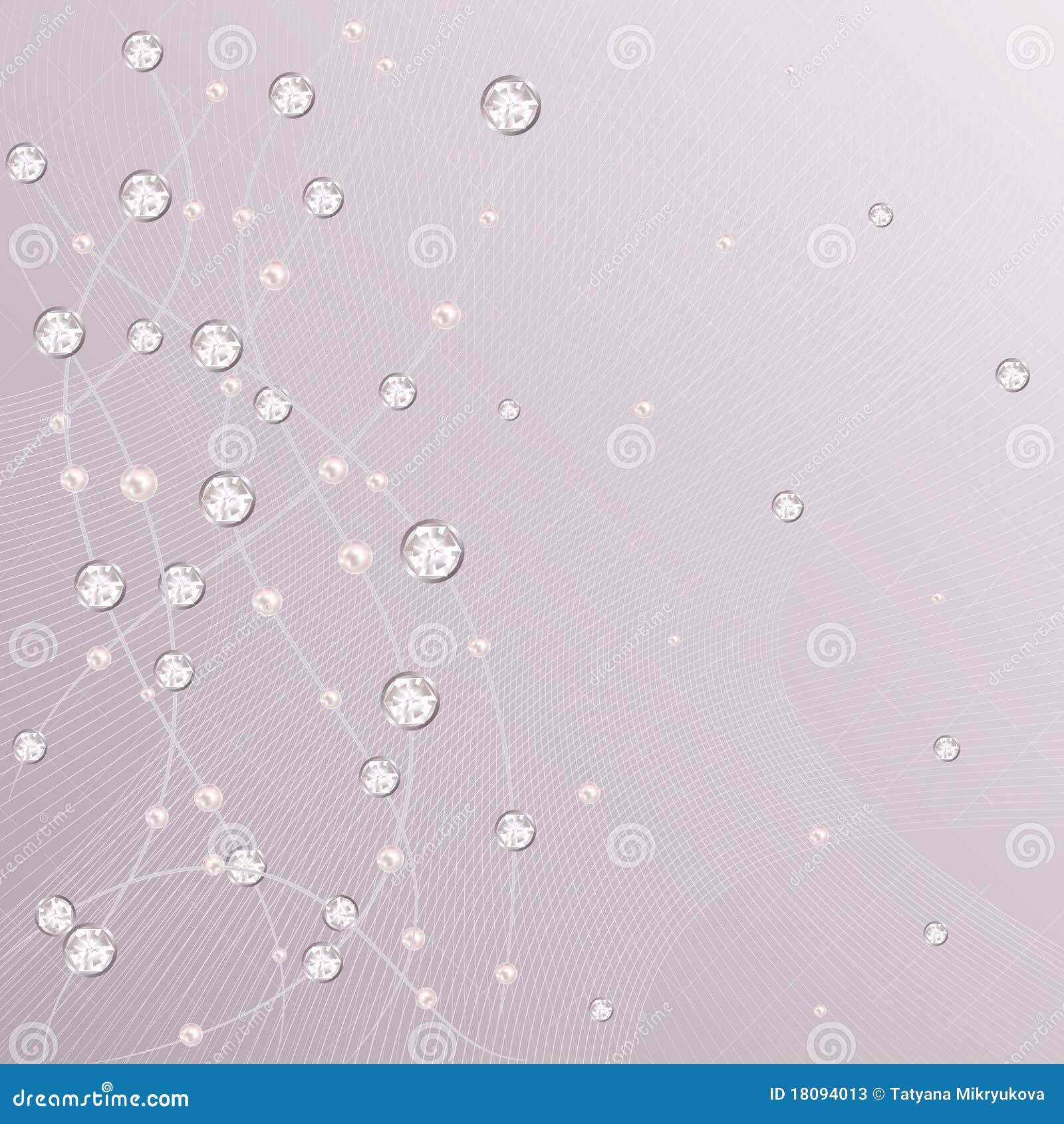Pink diamonds and pearls stock vector. Illustration of beautiful 18094013