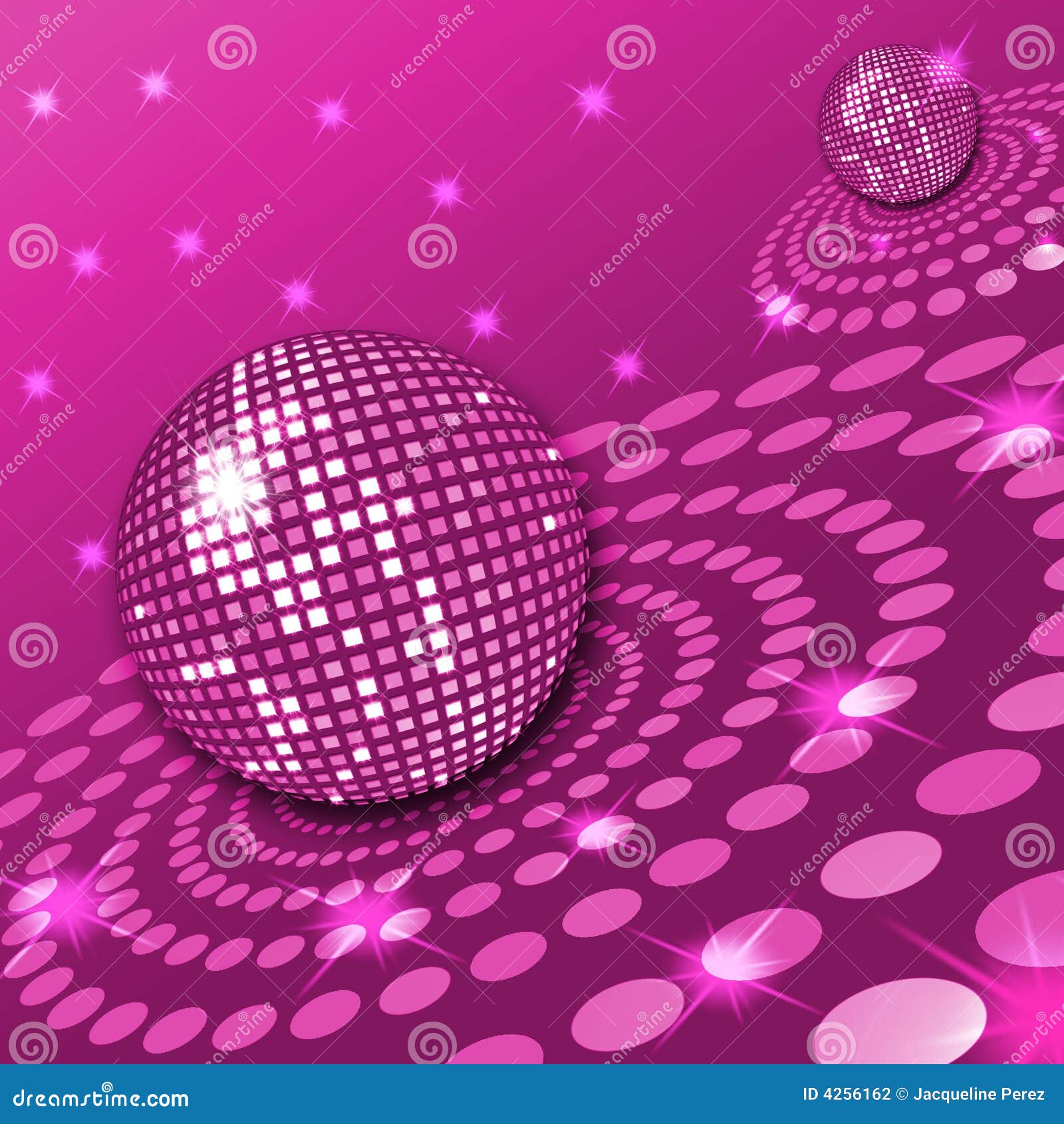 Pink Disco Ball And Stars Stock Illustration - Download Image Now - Disco  Ball, Pink Color, Backgrounds - iStock
