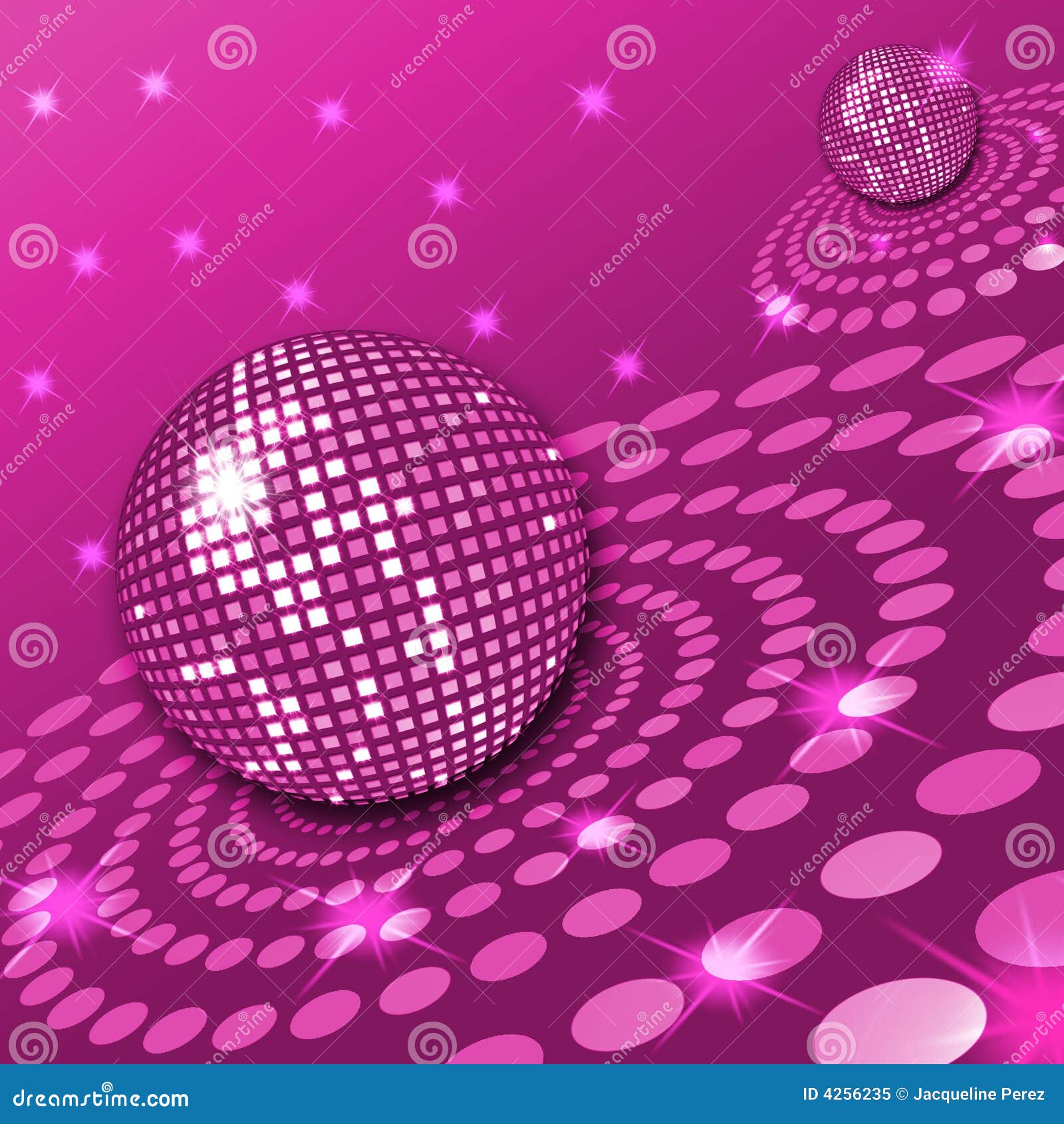 Pink Disco stock illustration. Illustration of reflection - 4256235