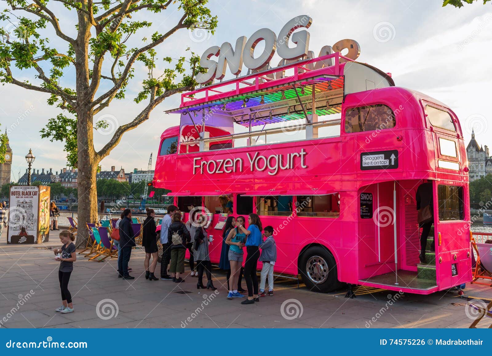 Pink Charter Bus