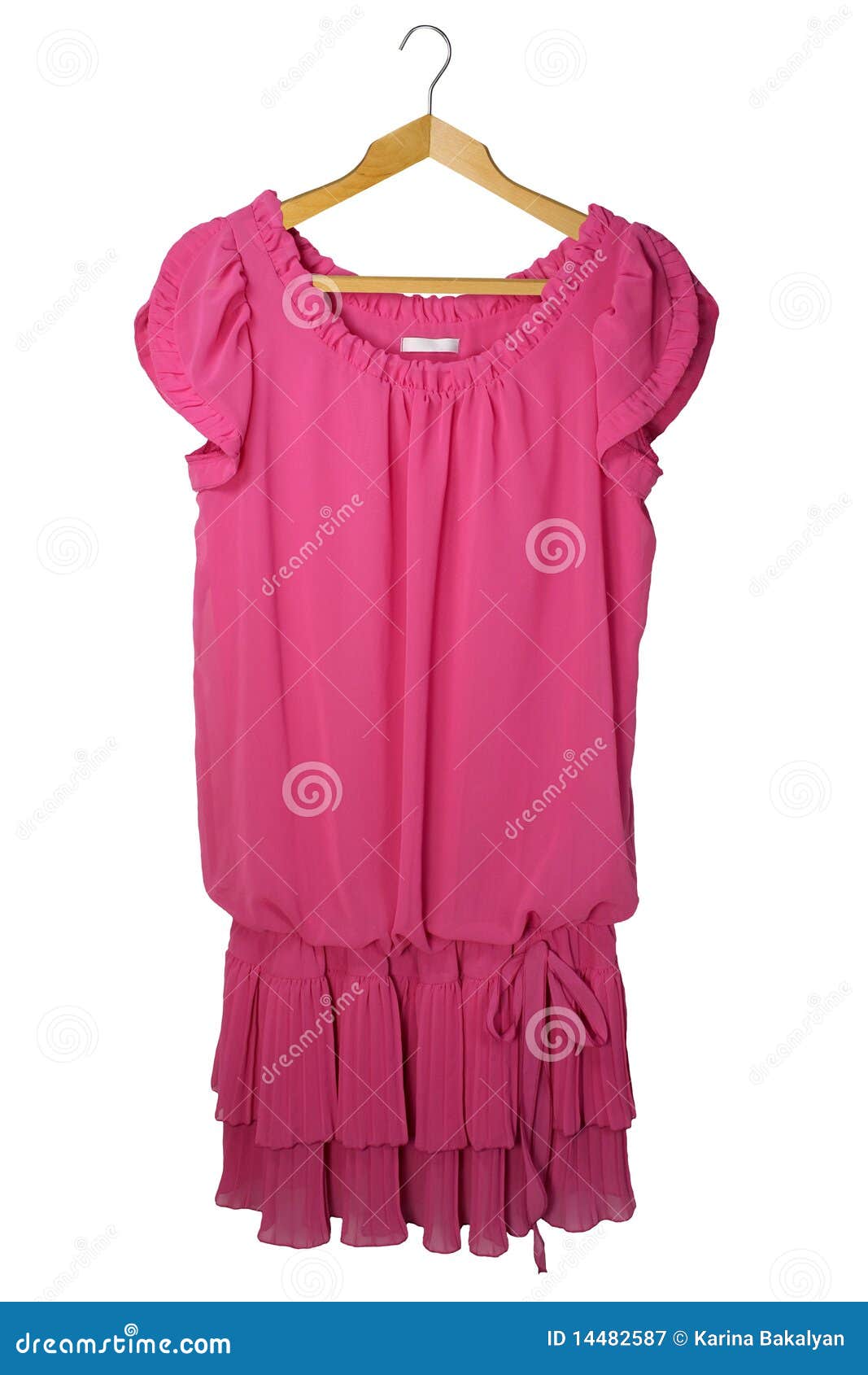 Pink dress stock image. Image of backrgound, dress, accessory 14482587