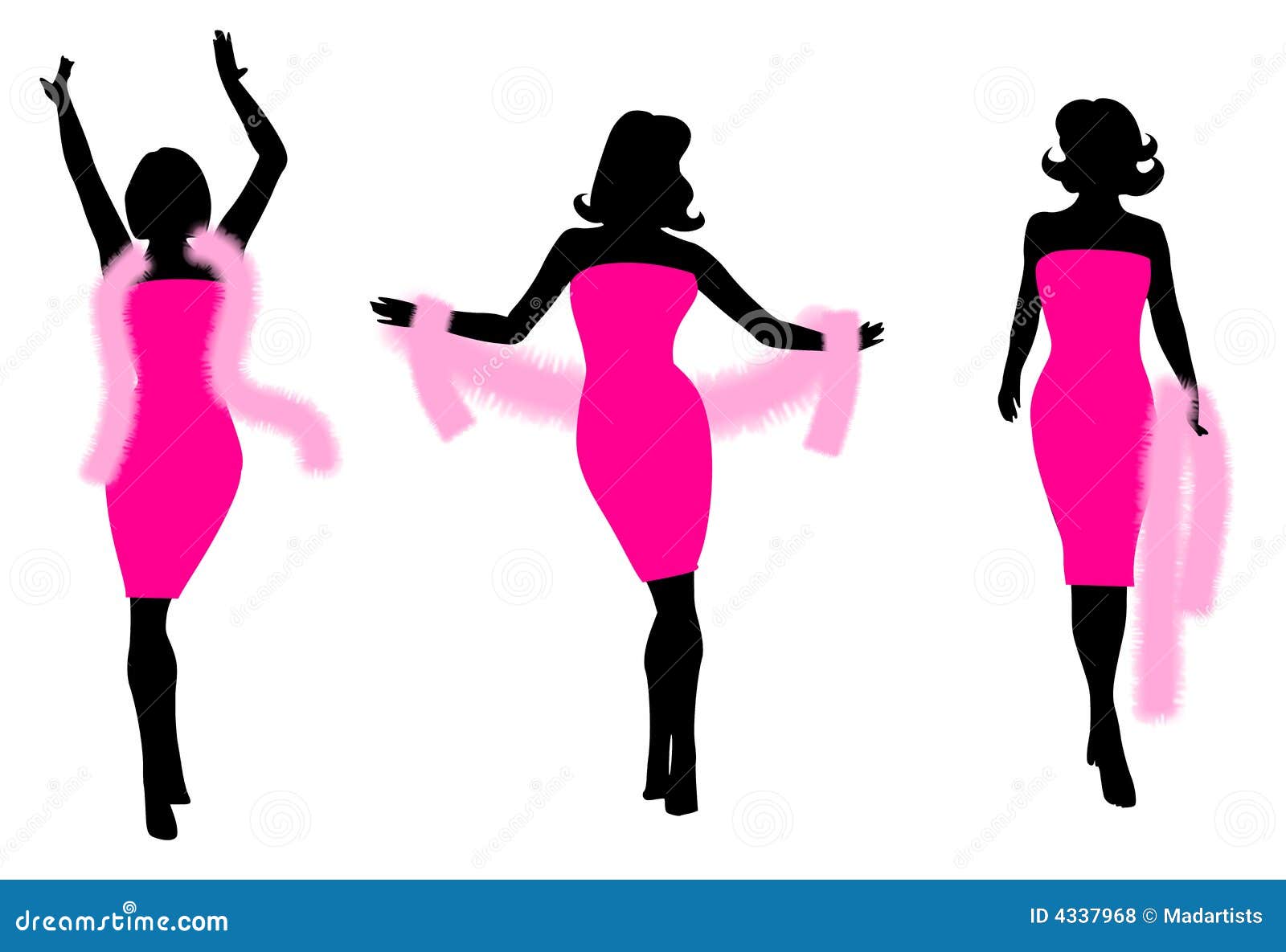 Pink Feather Boa Clipart