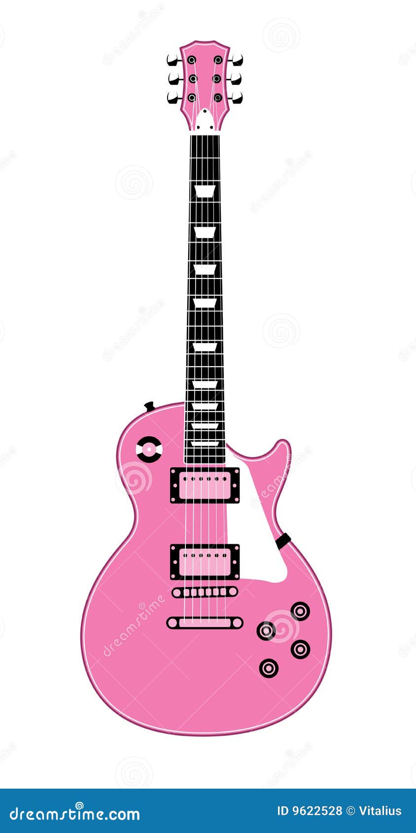 free pink guitar clipart - photo #17