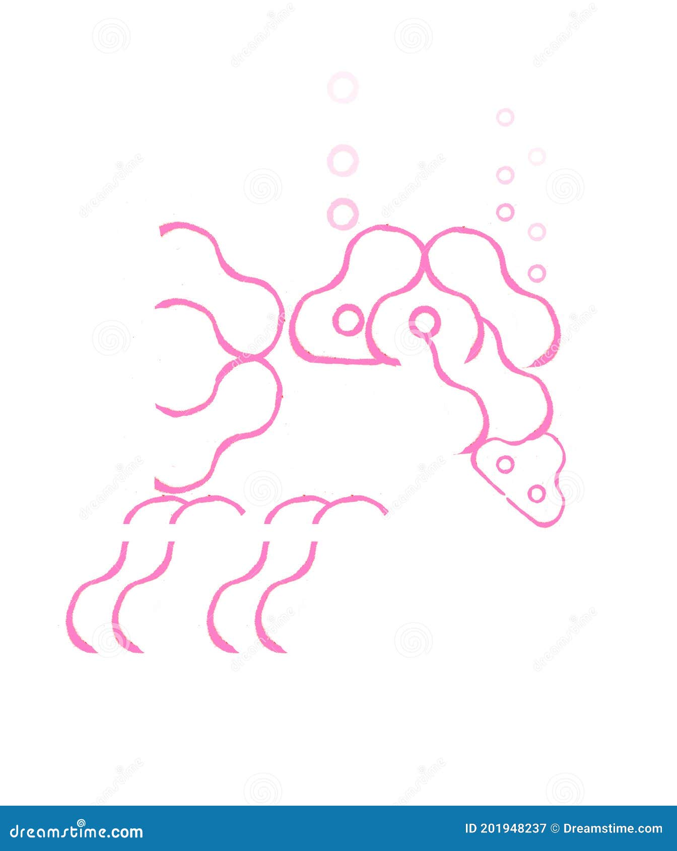 Pink Elephant stock illustration. Illustration of elephant 201948237