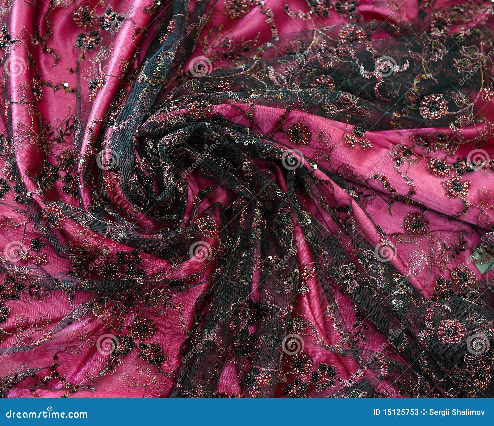 Pink embroidery stock image. Image of delicate, cloth 15125753