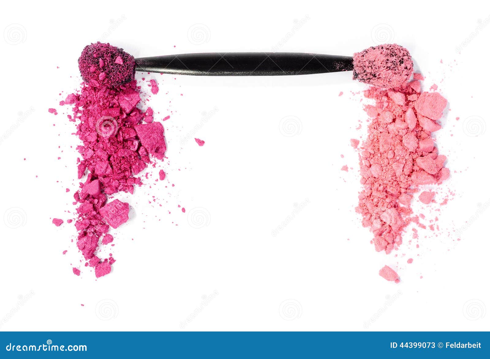 Pink Eyeshadow In Open Jar On Dark Background RoyaltyFree Stock Image