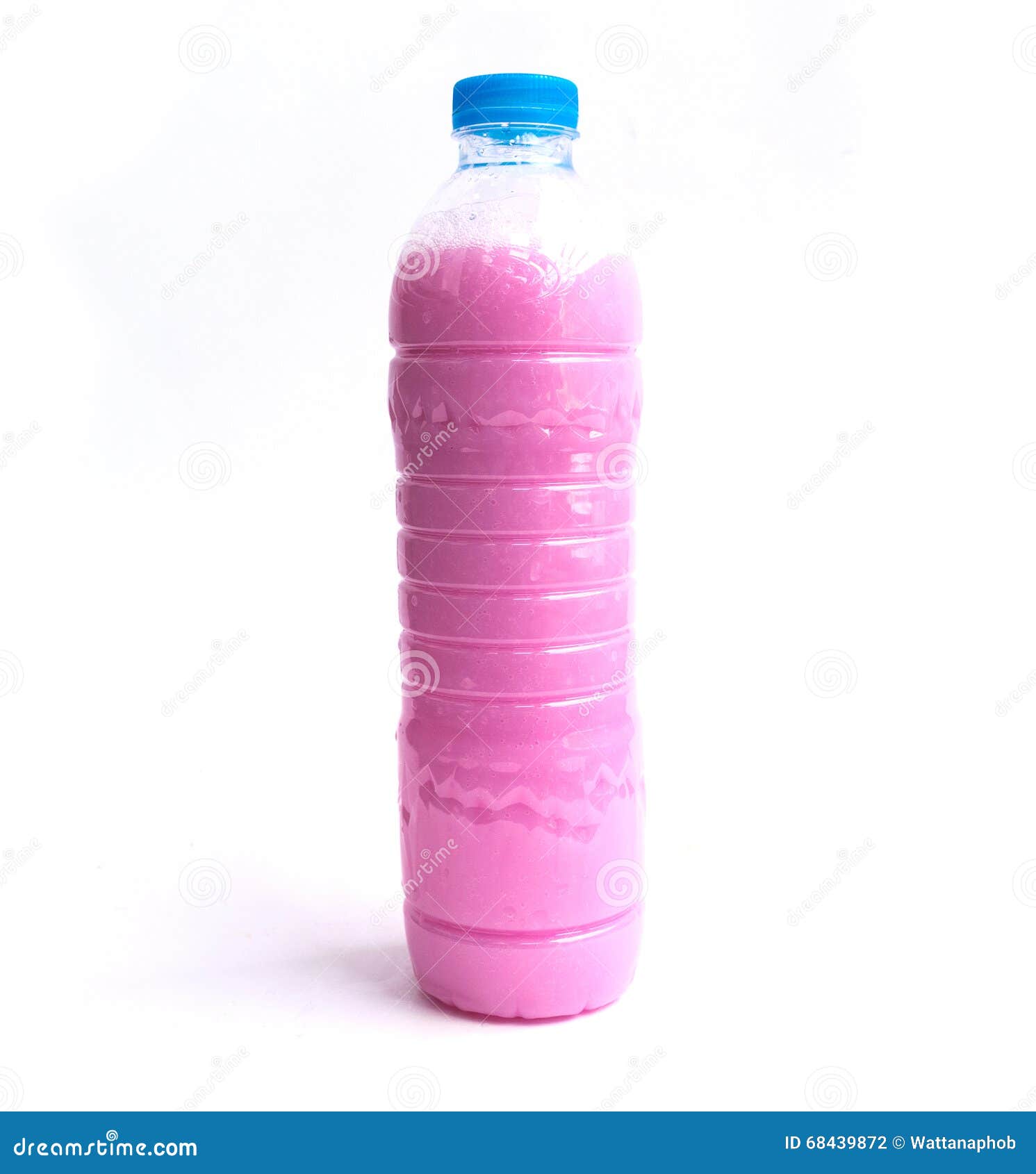 Pink Fabric Softener in Plastic Bottles. Stock Photo Image of bottled