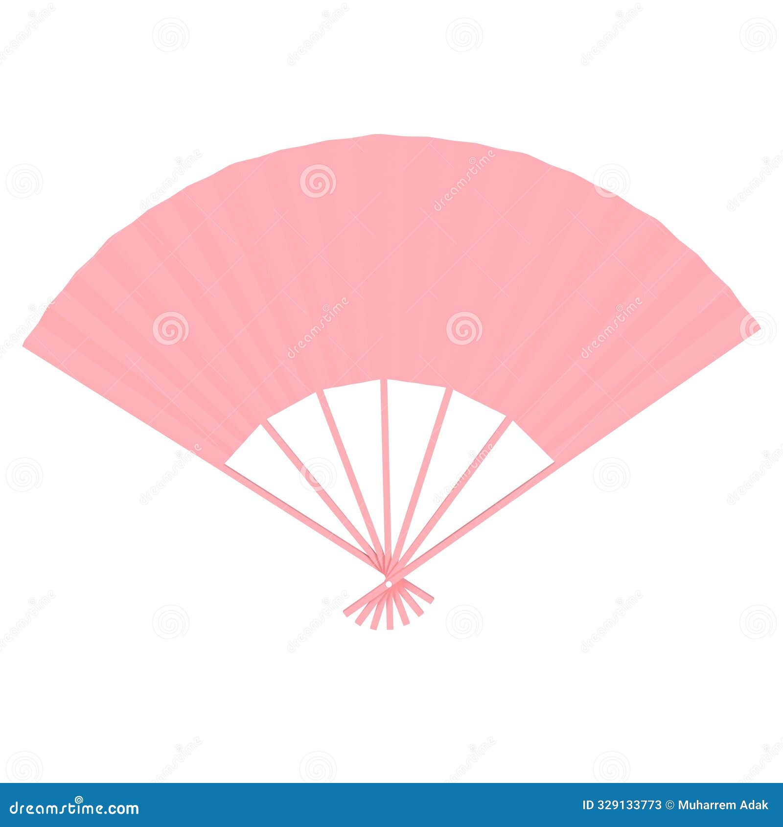 A pink fan with white trim stock illustration. Illustration of tradition -  329133773, image size:1600x1690