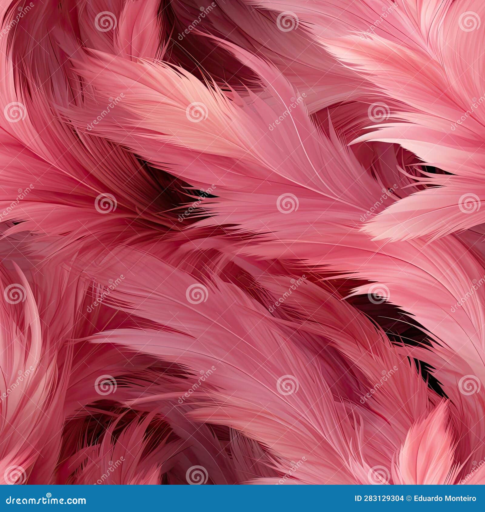 Pink Feathers Wallpaper with Layered and Complex Compositions (tiled