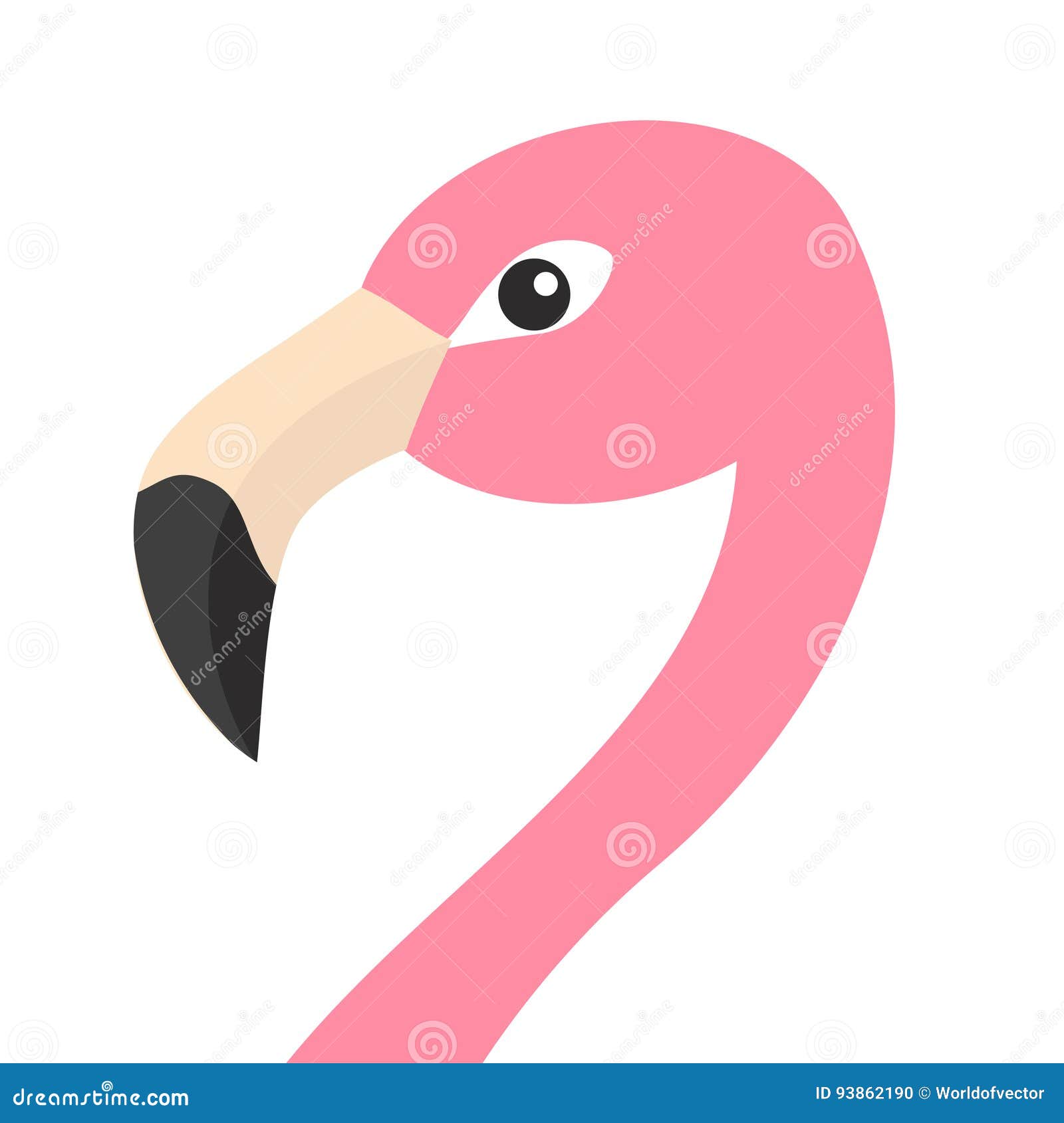 The Flamingo Head Colorful Pop Art Stock Photography | CartoonDealer ...