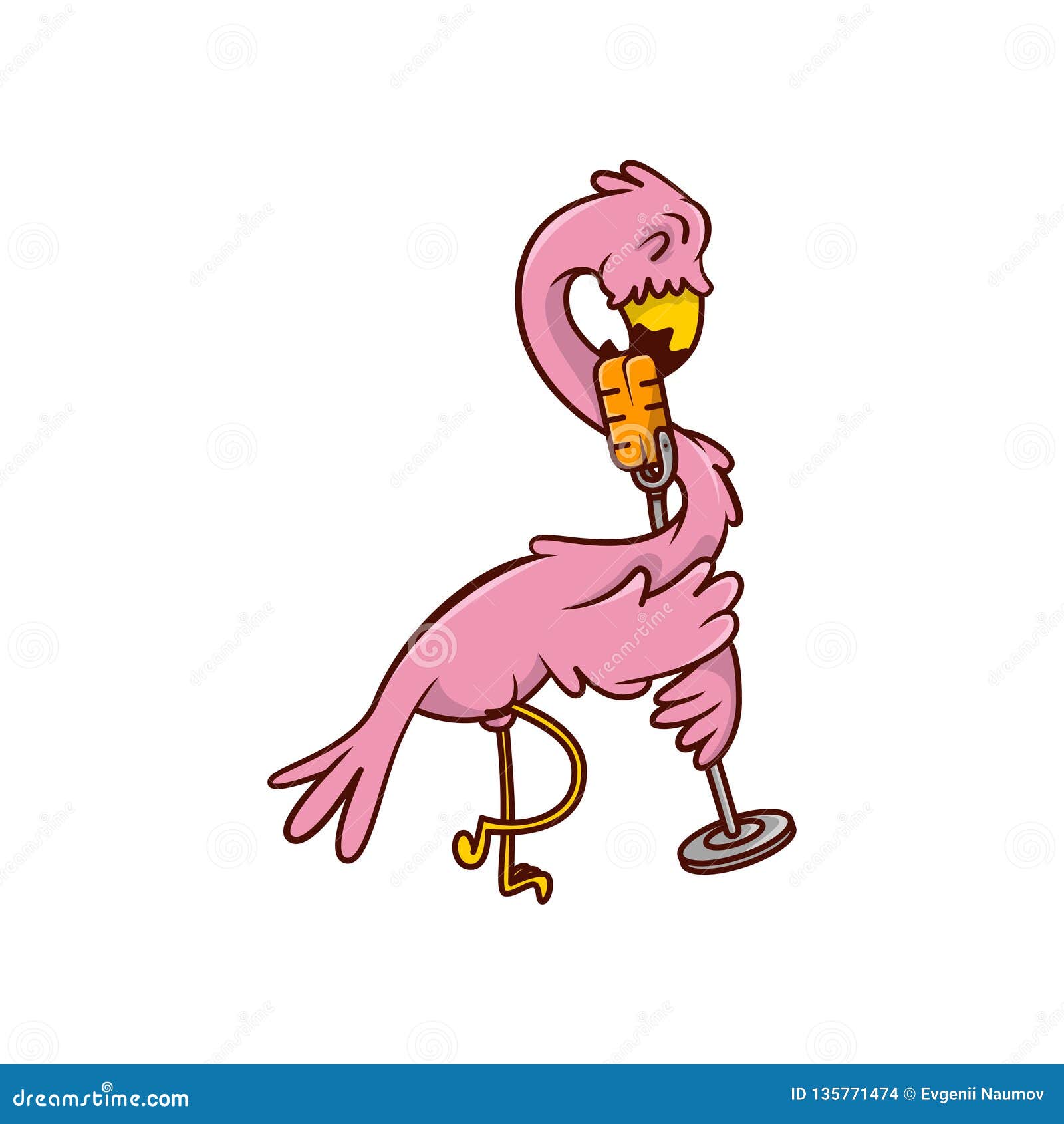 Flamingo Sings His Favorite Song