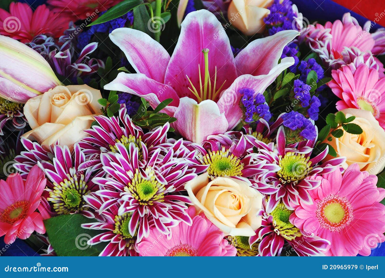 Pink floral bouquet stock image. Image of blooms, spring - 20965979