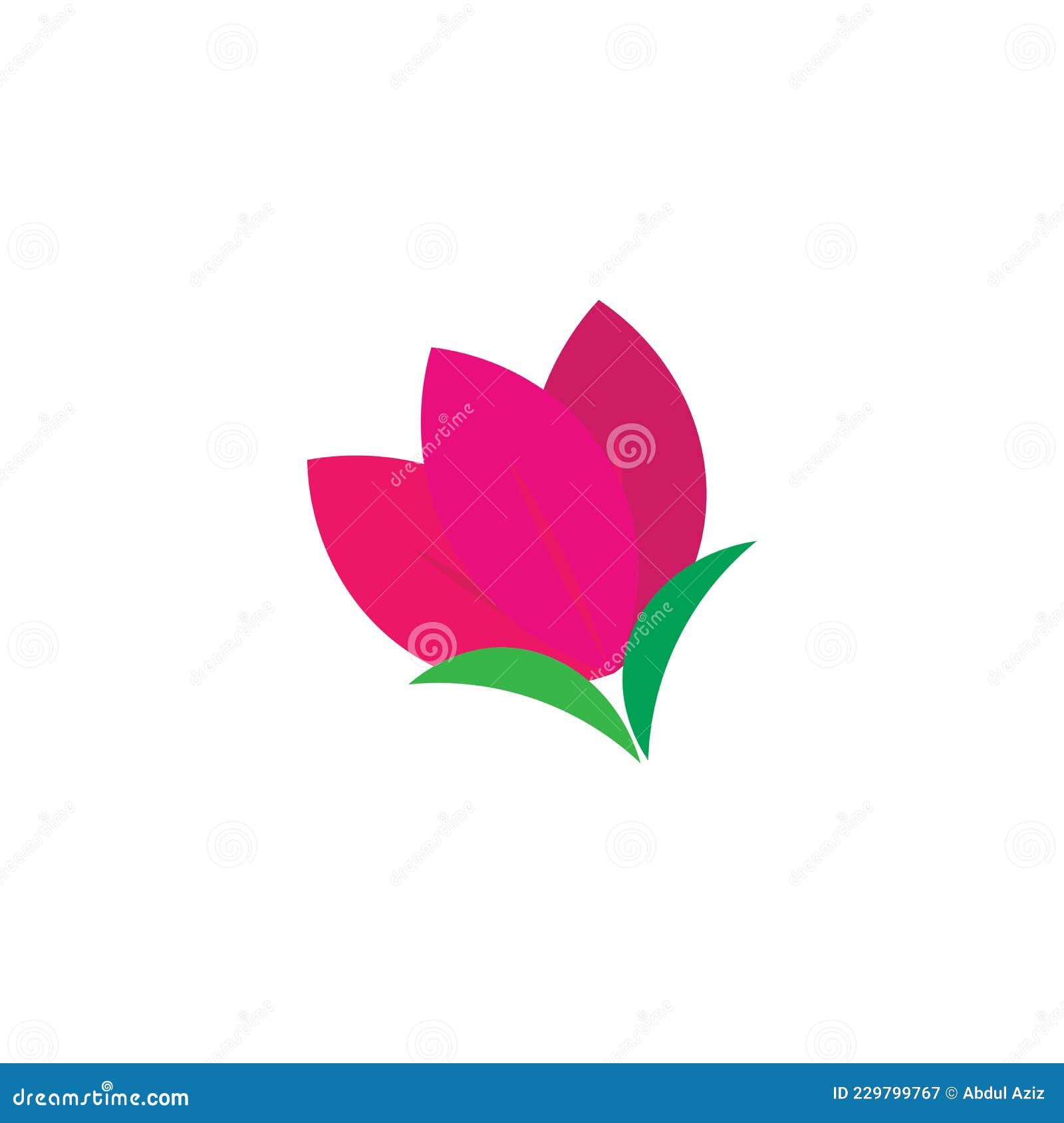 Pink Flower Icon Logo Vector Stock Vector Illustration of cosmetics