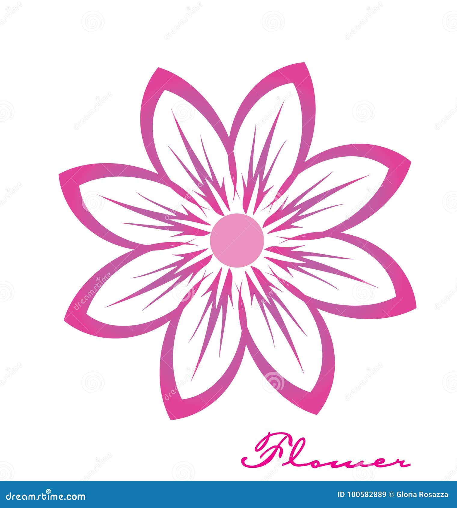 Pink  flower  image logo  stock vector Illustration of 