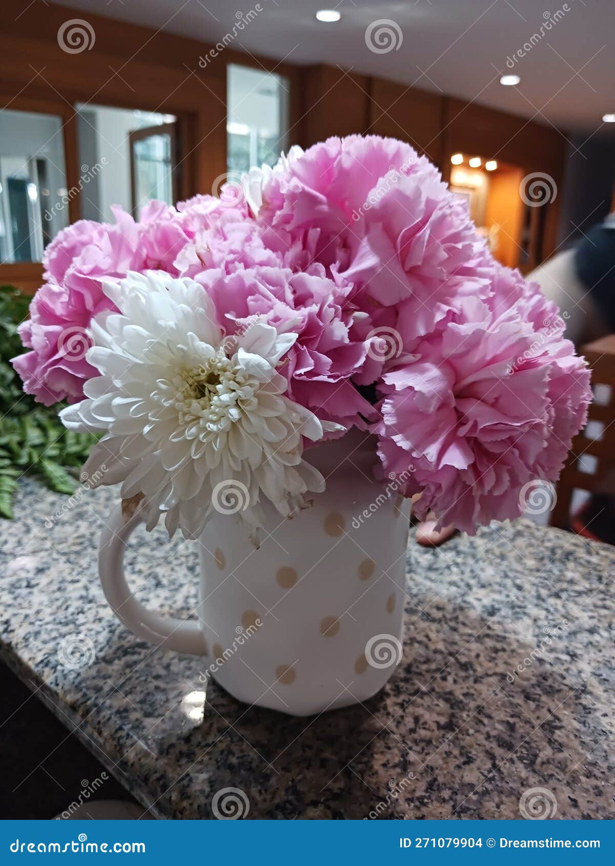 Pink Flowers in the Vase so Beautiful. Stock Photo Image of flower