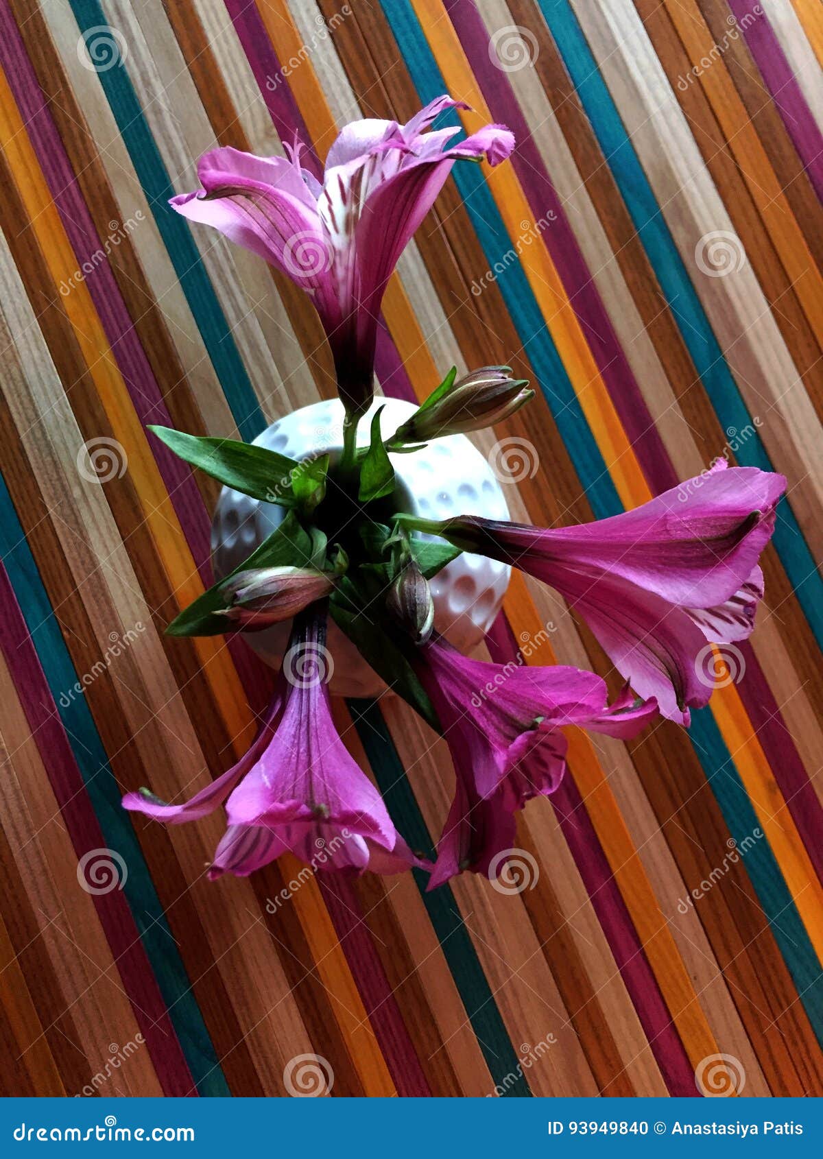 Pink Flowers in a White Vase Stock Photo Image of flower, lovely