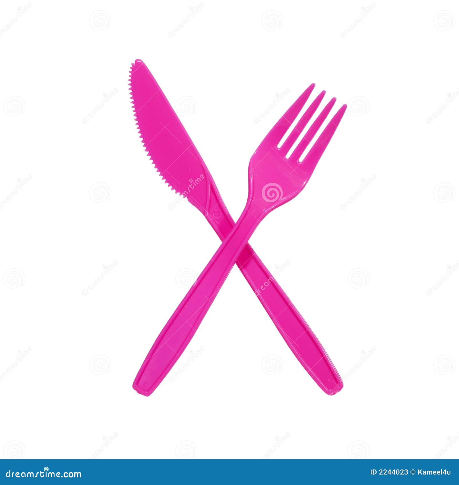 Pink fork and knife stock image. Image of life, fork, breakfast 2244023