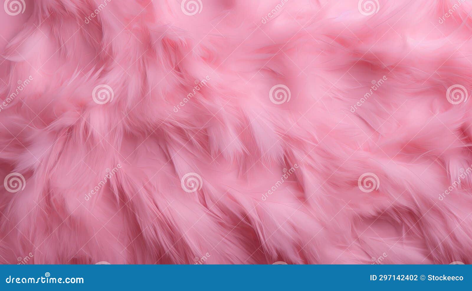 pink fur background with close up of small feathers