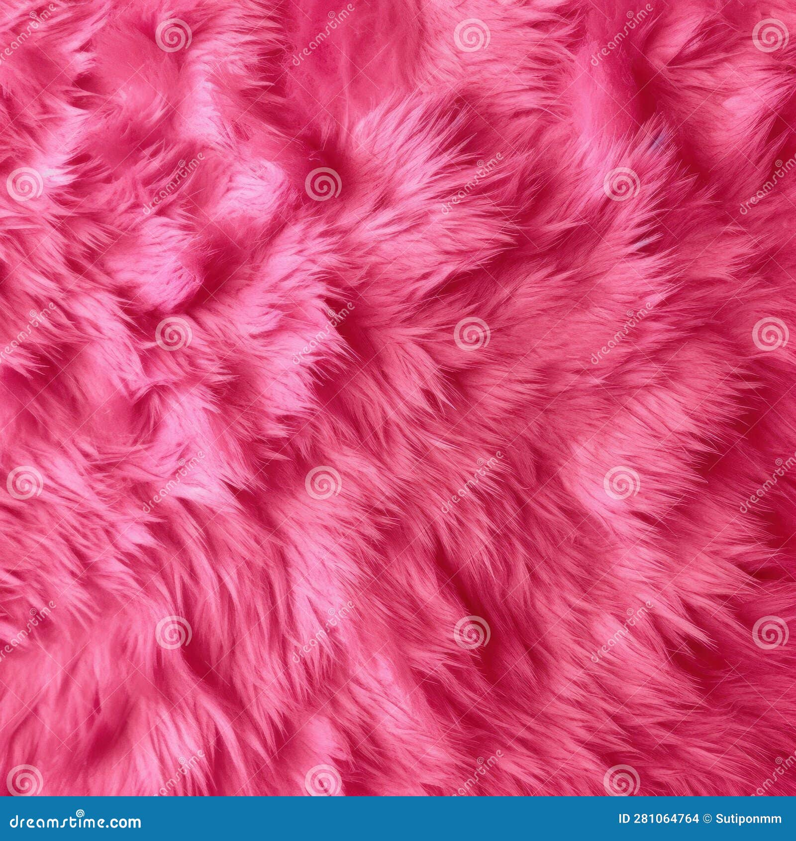 Pink Fur Background Texture. Generative Ai Stock Illustration