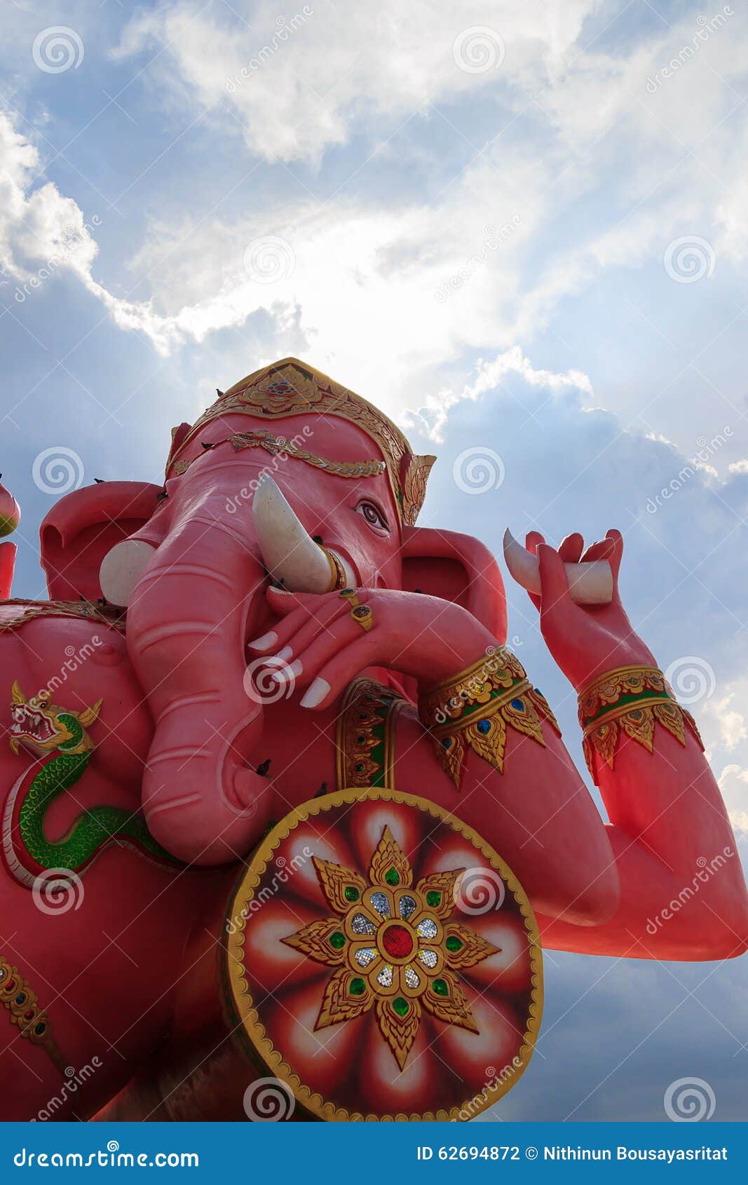 Pink Ganesha Statue stock photo. Image of travel, sculpture - 62694872
