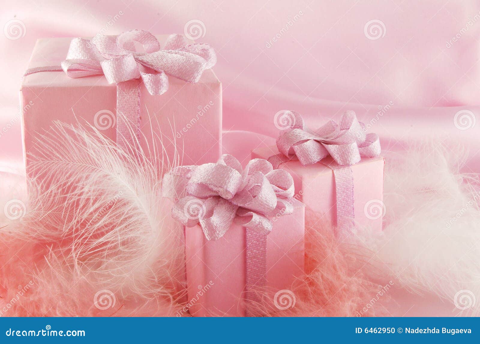 Pink gift stock photo. Image of white, isolated, anniversary 6462950