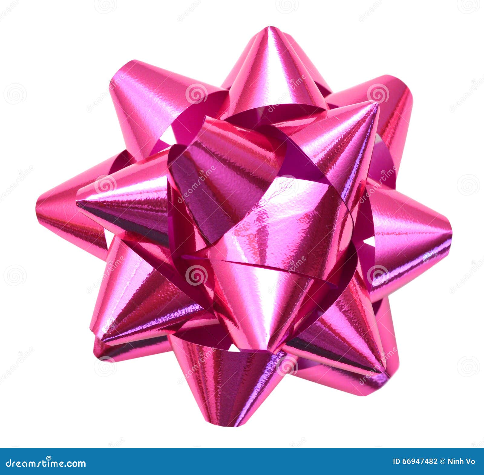Pink Gift Bow Stock Photo Image 66947482