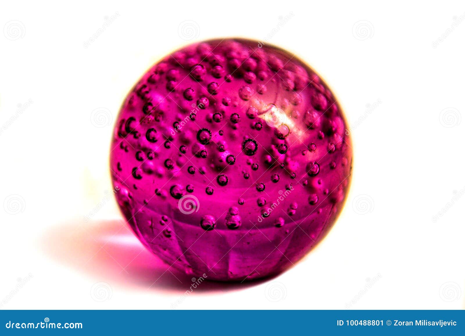Pink glass ball stock image. Image of crystal, sphere 100488801