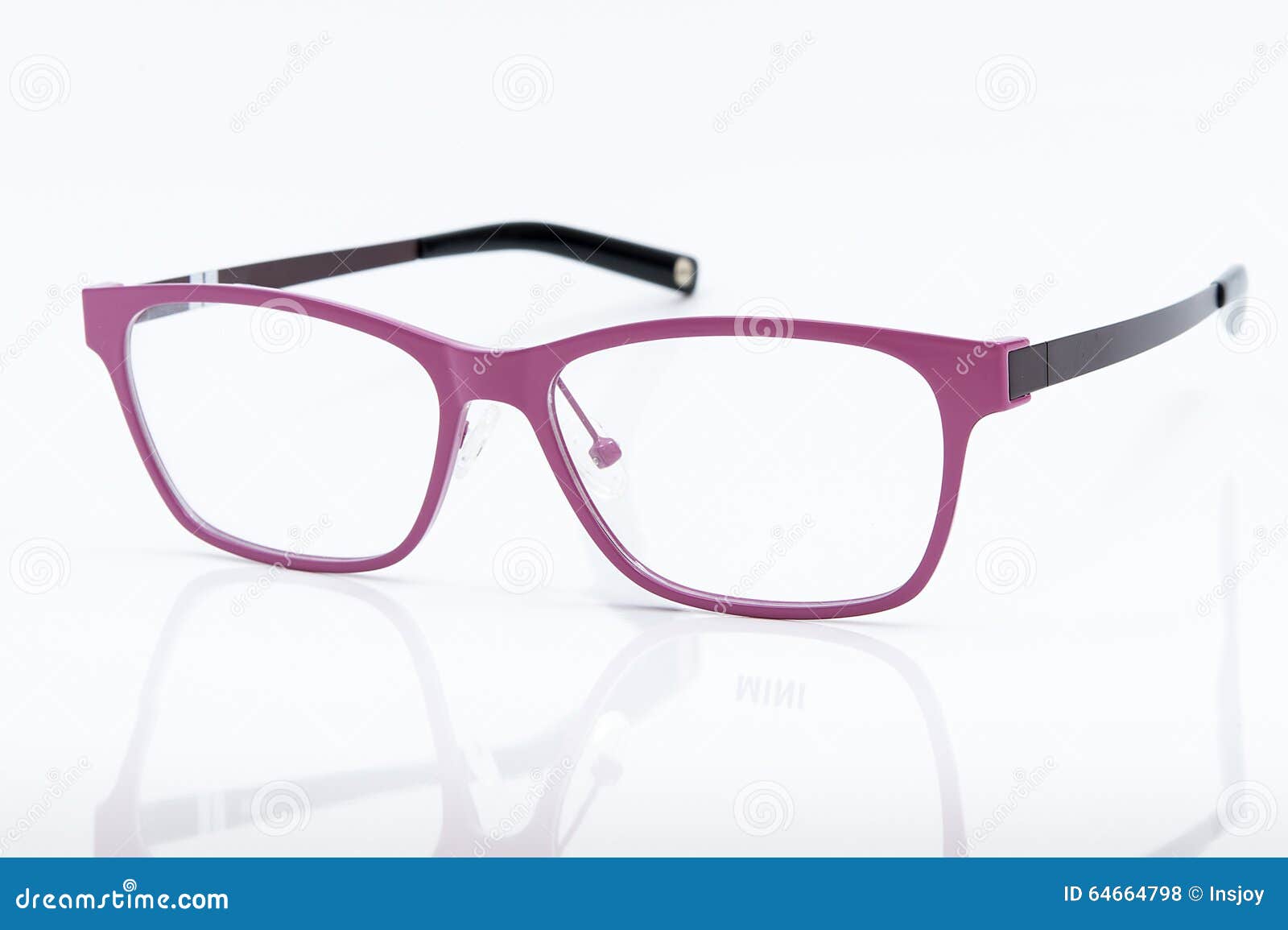 Pink glasses stock photo. Image of retro, object, eyeglasses 64664798