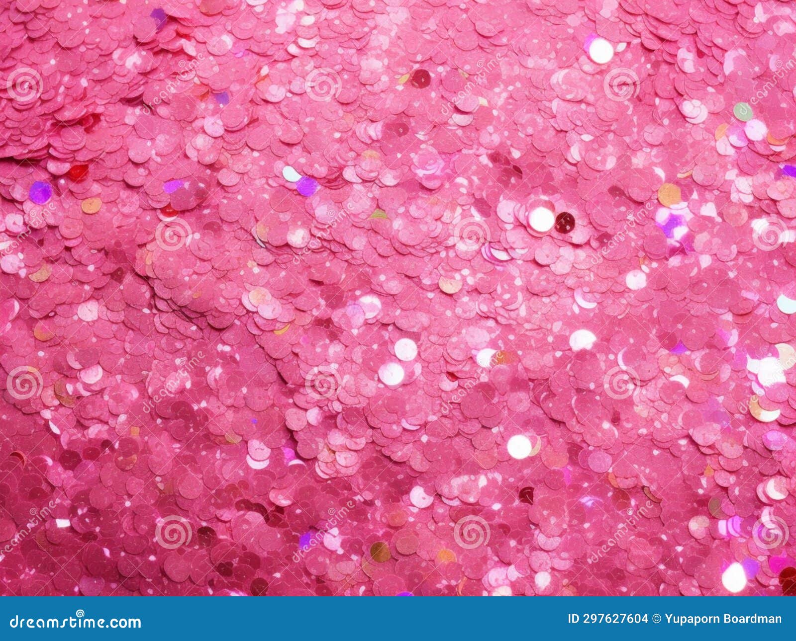 Valentine Pink Glitter Star Abstract, Generate by AI Stock Illustration