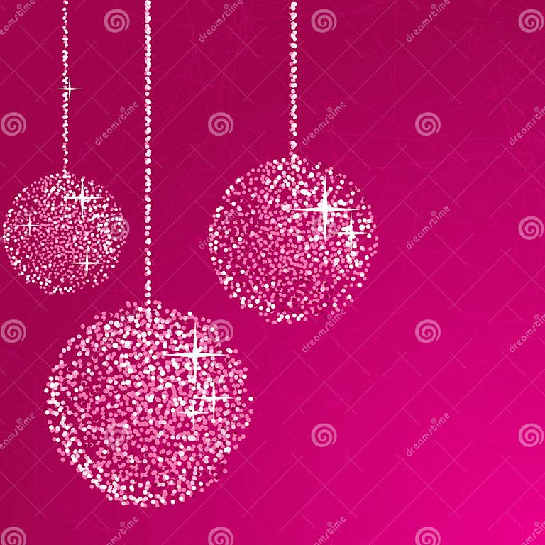 Pink glitter balls stock vector. Illustration of beautiful 17229473