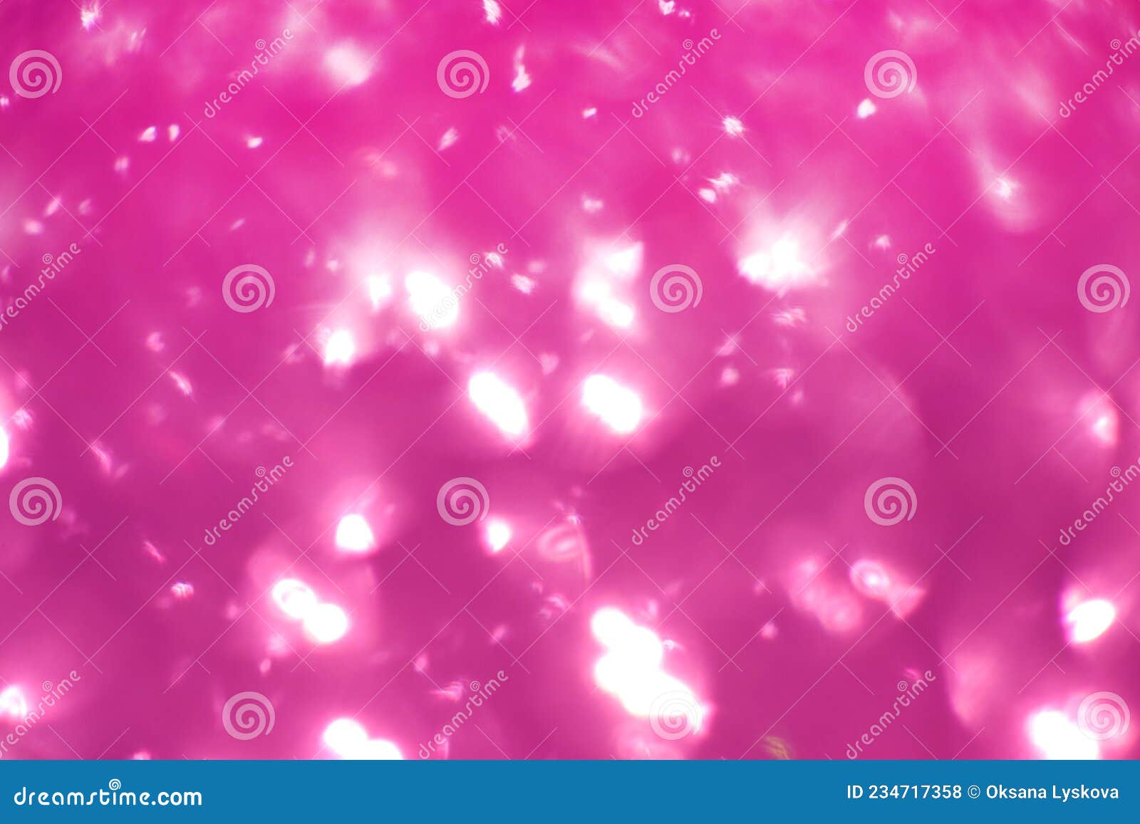 Pink Glitter, Blurred Effect. Glowing Holiday Light Circles are Created ...