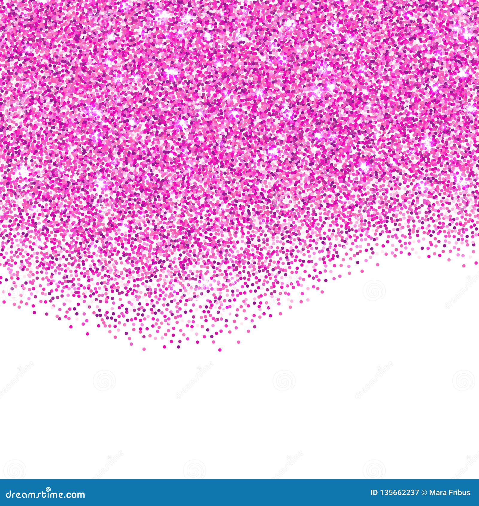 Pink Glitter Texture Sparkle Vector Background Rose Confetti