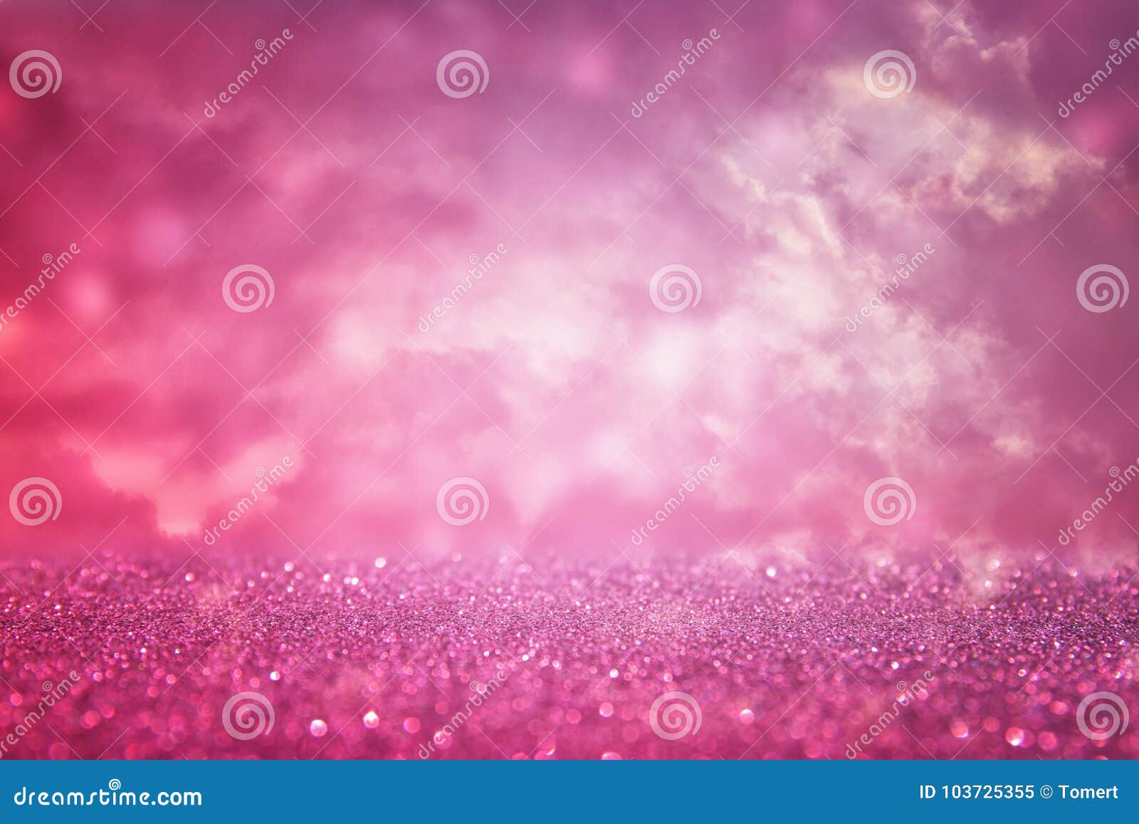Pink Glitter Vintage Lights Background. De Focused. Stock Image Image