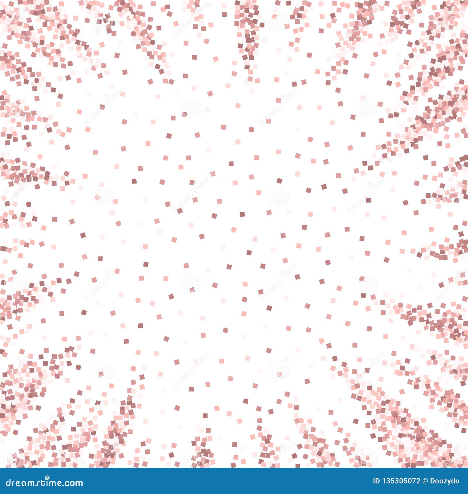 Pink Gold Glitter Luxury Sparkling Confetti. Scatt Stock Vector