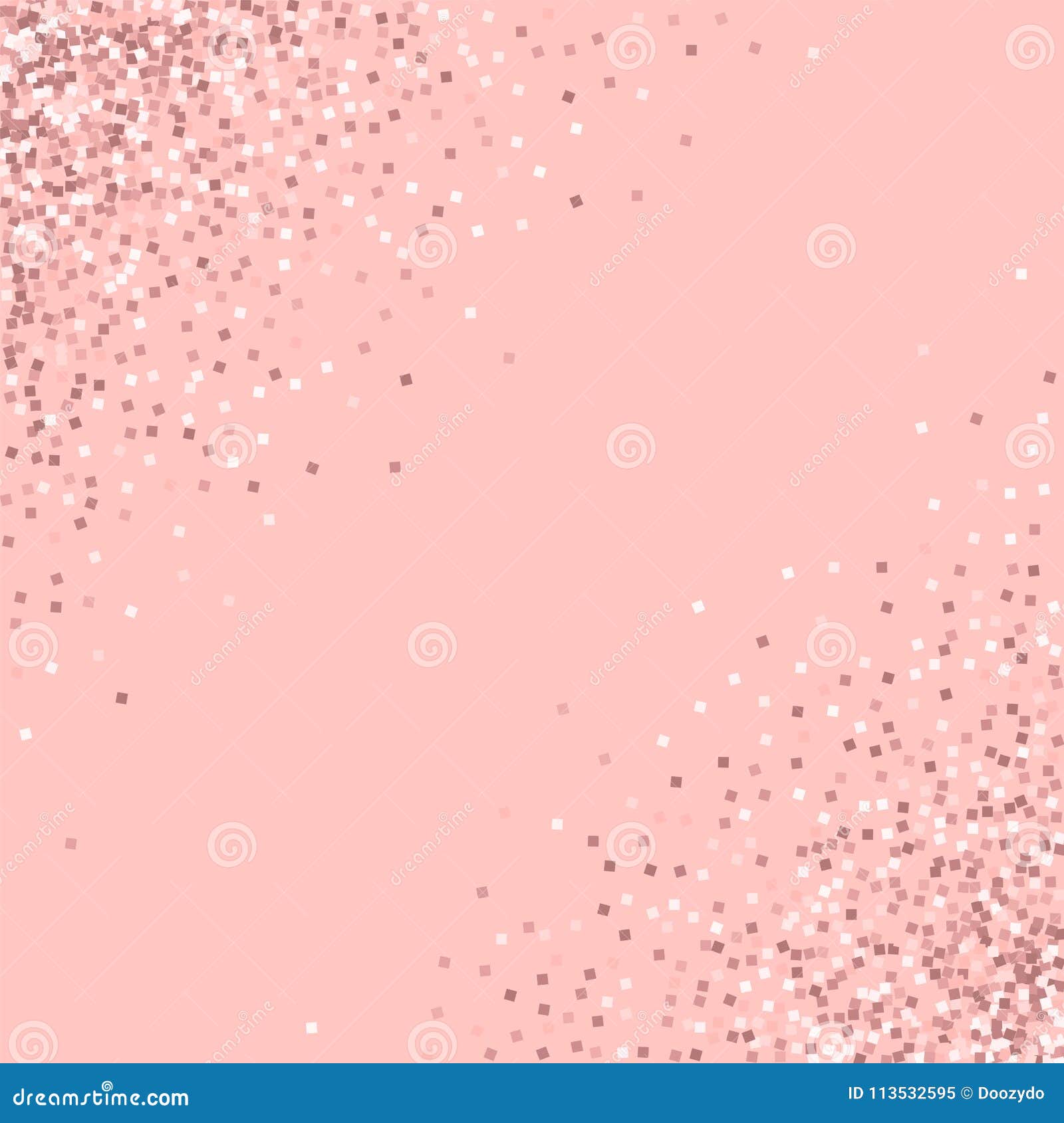 Pink gold glitter. stock vector. Illustration of confetti - 113532595