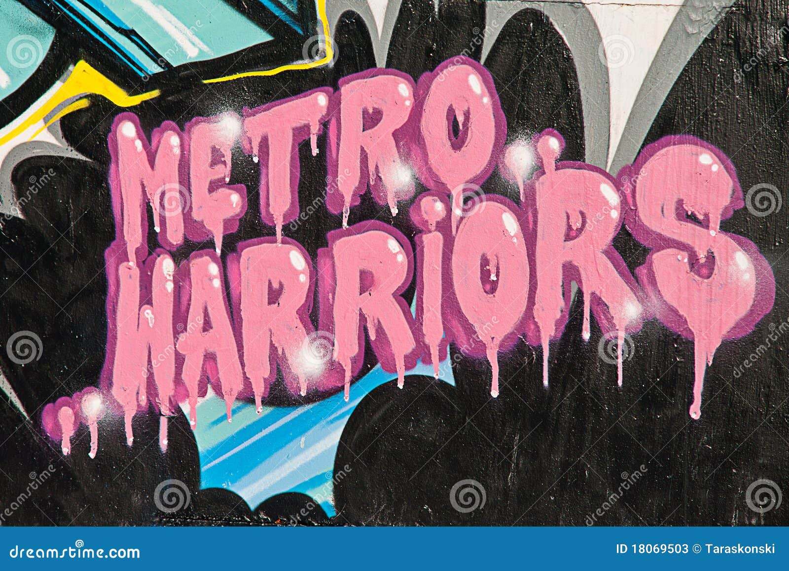 PINK GRAFFITI editorial stock photo. Illustration of colorful 18069503